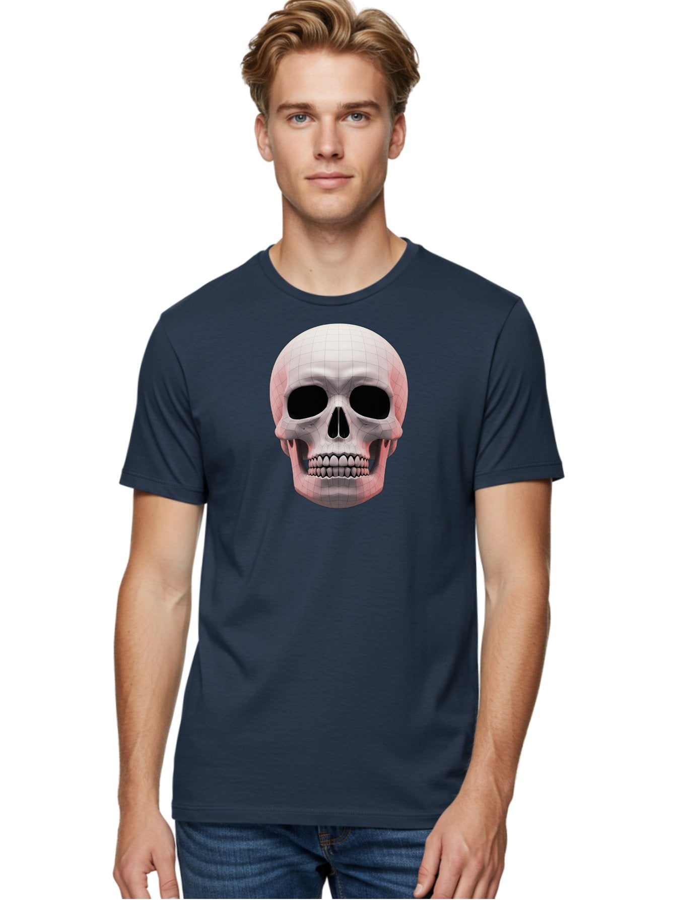 Skull-3D-Model Men'S Graphic Tee, 100% Cotton, Comfortable Casual Summer Wear, Machine Washable, Vintage Camera, Old Camera, Antique Camera, Black Camera, Classic Photography, Photography Equipment, Nostalgic Device, Film Camera, Camera Art Bal325 26