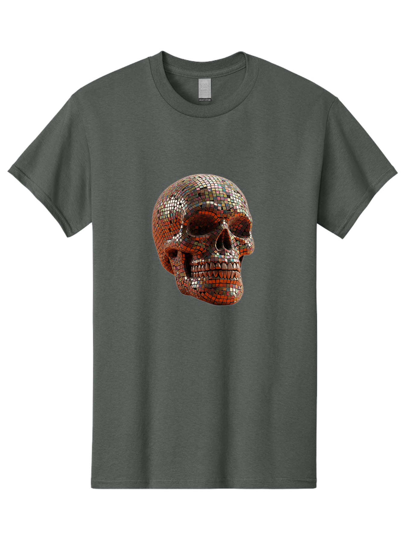 Skull-Mosaic Men'S Graphic Tee, 100% Cotton, Comfortable Casual Summer Wear, Machine Washable, Vintage Camera, Old Camera, Antique Camera, Black Camera, Classic Photography, Photography Equipment, Nostalgic Device, Film Camera, Camera Art Bal326 11