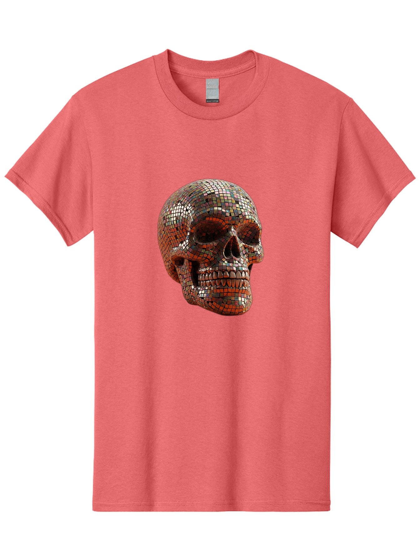 Skull-Mosaic Men'S Graphic Tee, 100% Cotton, Comfortable Casual Summer Wear, Machine Washable, Vintage Camera, Old Camera, Antique Camera, Black Camera, Classic Photography, Photography Equipment, Nostalgic Device, Film Camera, Camera Art Bal326 14