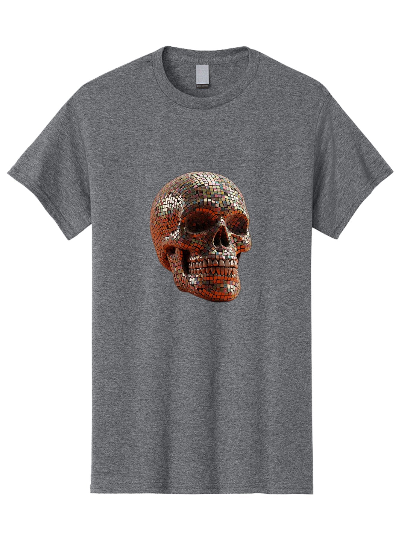 Skull-Mosaic Men'S Graphic Tee, 100% Cotton, Comfortable Casual Summer Wear, Machine Washable, Vintage Camera, Old Camera, Antique Camera, Black Camera, Classic Photography, Photography Equipment, Nostalgic Device, Film Camera, Camera Art Bal326 12