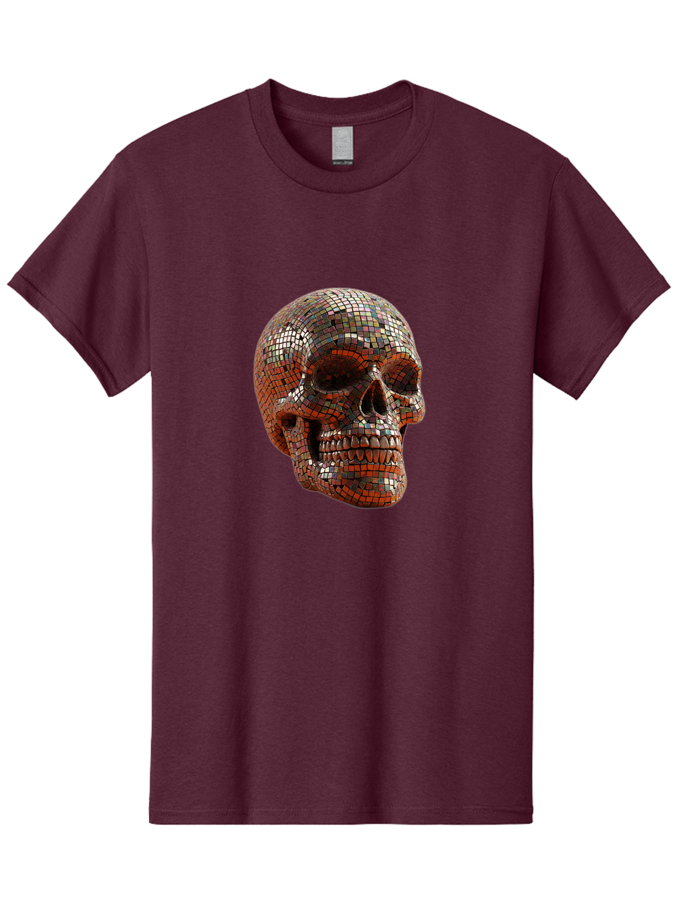Skull-Mosaic Men'S Graphic Tee, 100% Cotton, Comfortable Casual Summer Wear, Machine Washable, Vintage Camera, Old Camera, Antique Camera, Black Camera, Classic Photography, Photography Equipment, Nostalgic Device, Film Camera, Camera Art Bal326 6