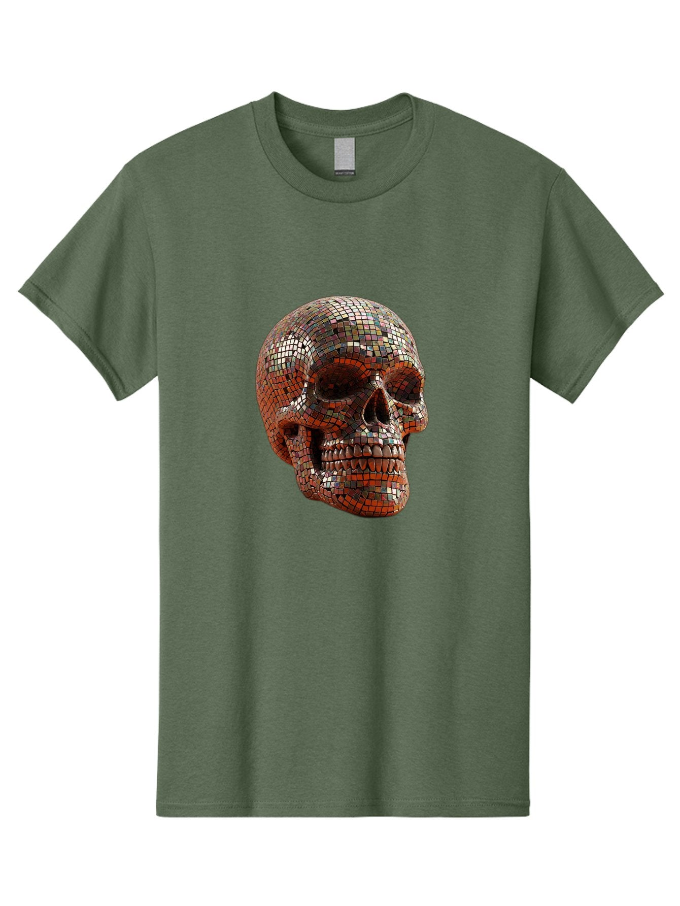 Skull-Mosaic Men'S Graphic Tee, 100% Cotton, Comfortable Casual Summer Wear, Machine Washable, Vintage Camera, Old Camera, Antique Camera, Black Camera, Classic Photography, Photography Equipment, Nostalgic Device, Film Camera, Camera Art Bal326 10
