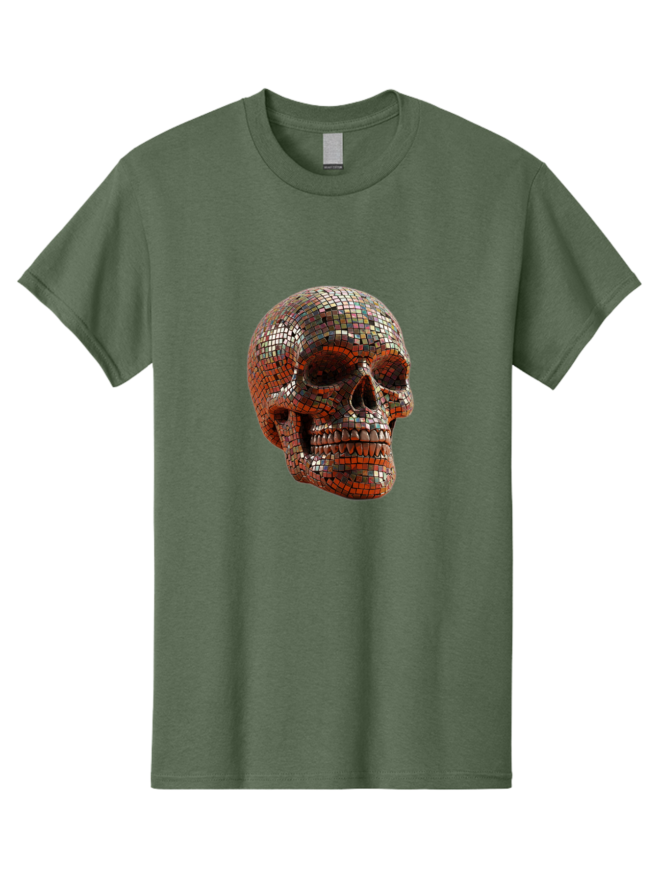 Skull-Mosaic Men'S Graphic Tee, 100% Cotton, Comfortable Casual Summer Wear, Machine Washable, Vintage Camera, Old Camera, Antique Camera, Black Camera, Classic Photography, Photography Equipment, Nostalgic Device, Film Camera, Camera Art Bal326 14