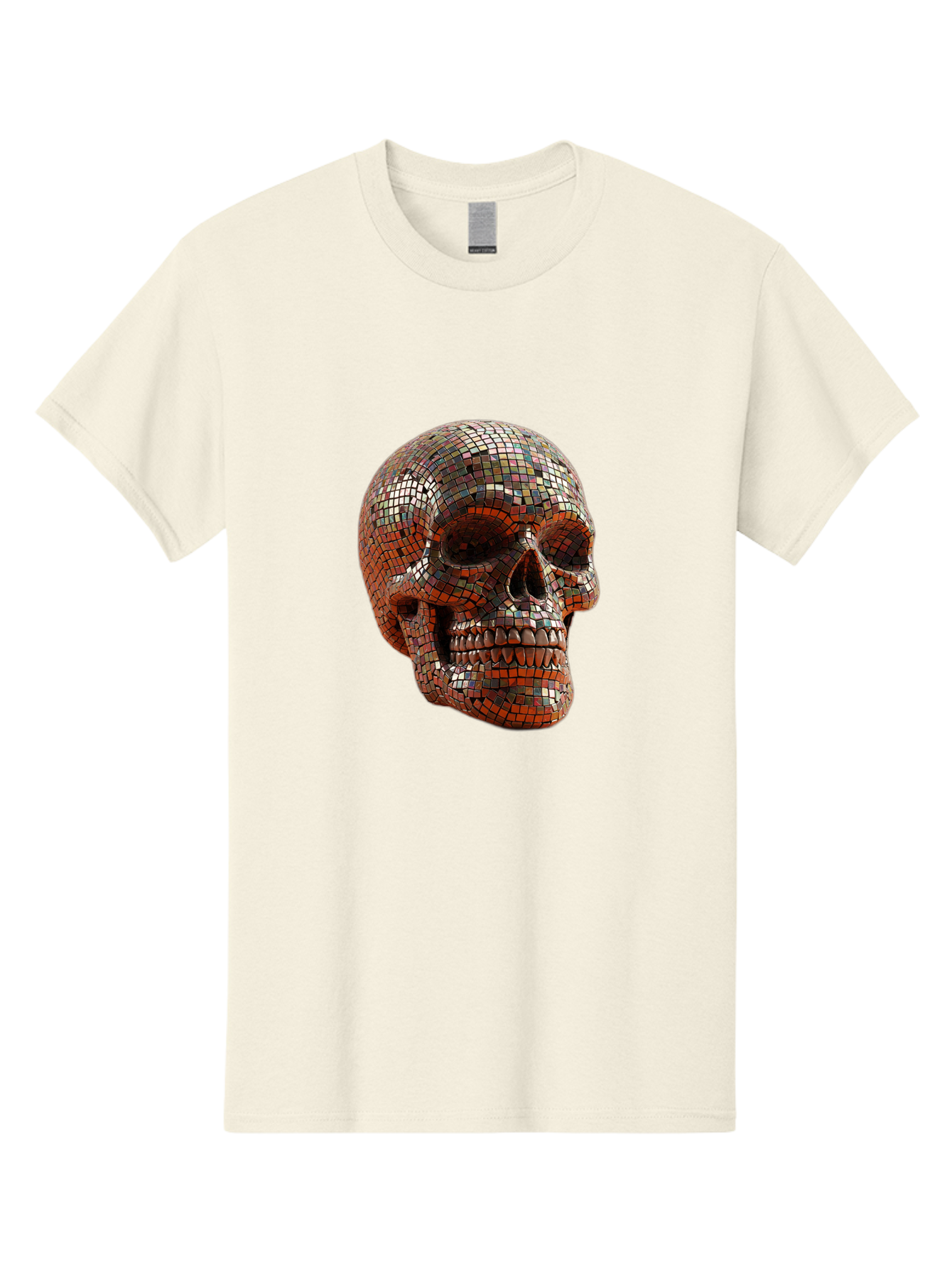 Skull-Mosaic Men'S Graphic Tee, 100% Cotton, Comfortable Casual Summer Wear, Machine Washable, Vintage Camera, Old Camera, Antique Camera, Black Camera, Classic Photography, Photography Equipment, Nostalgic Device, Film Camera, Camera Art Bal326 15