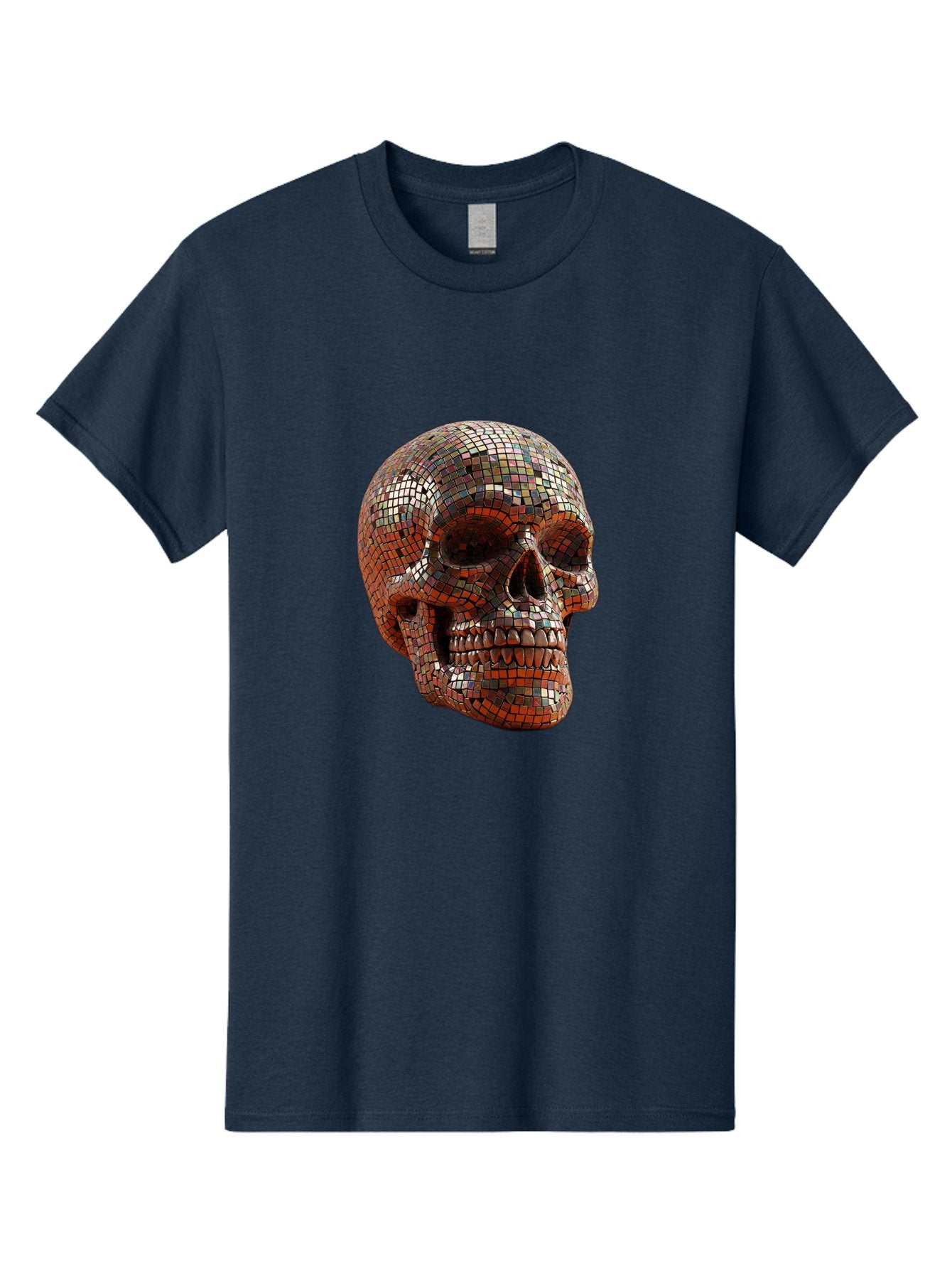 Skull-Mosaic Men'S Graphic Tee, 100% Cotton, Comfortable Casual Summer Wear, Machine Washable, Vintage Camera, Old Camera, Antique Camera, Black Camera, Classic Photography, Photography Equipment, Nostalgic Device, Film Camera, Camera Art Bal326 11