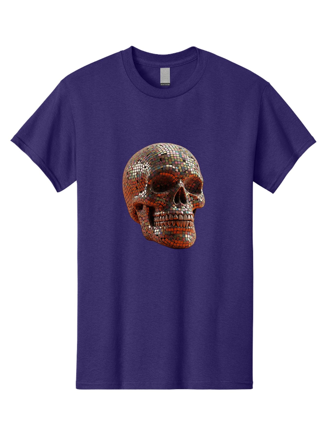 Skull-Mosaic Men'S Graphic Tee, 100% Cotton, Comfortable Casual Summer Wear, Machine Washable, Vintage Camera, Old Camera, Antique Camera, Black Camera, Classic Photography, Photography Equipment, Nostalgic Device, Film Camera, Camera Art Bal326 15