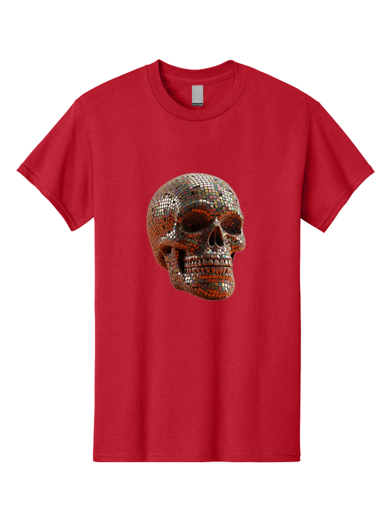 Skull-Mosaic Men'S Graphic Tee, 100% Cotton, Comfortable Casual Summer Wear, Machine Washable, Vintage Camera, Old Camera, Antique Camera, Black Camera, Classic Photography, Photography Equipment, Nostalgic Device, Film Camera, Camera Art Bal326 10