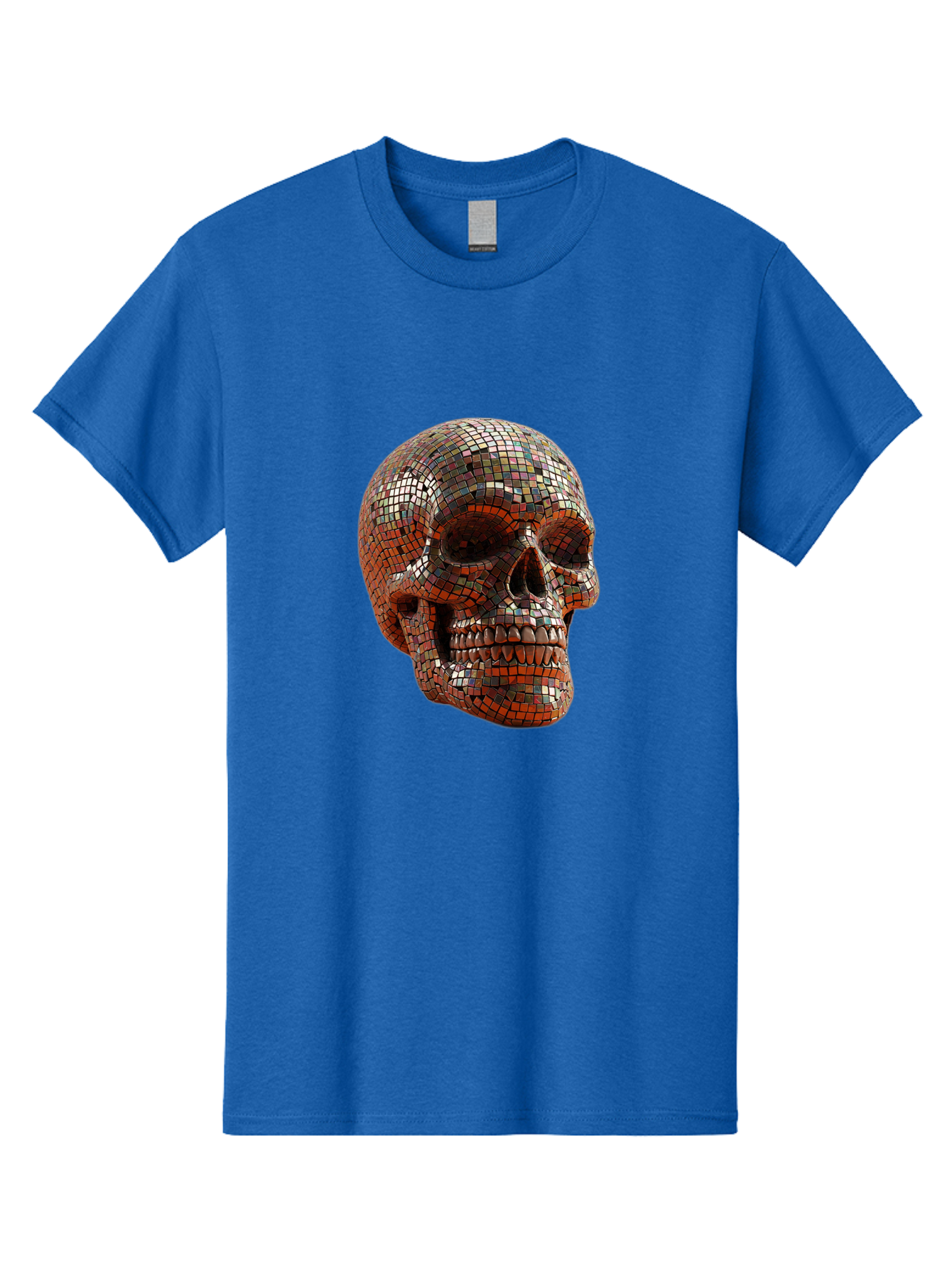 Skull-Mosaic Men'S Graphic Tee, 100% Cotton, Comfortable Casual Summer Wear, Machine Washable, Vintage Camera, Old Camera, Antique Camera, Black Camera, Classic Photography, Photography Equipment, Nostalgic Device, Film Camera, Camera Art Bal326 9