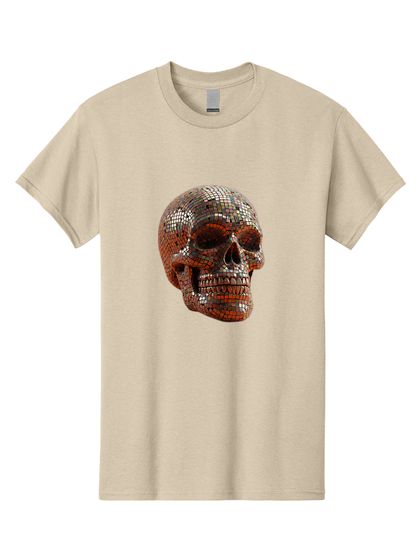 Skull-Mosaic Men'S Graphic Tee, 100% Cotton, Comfortable Casual Summer Wear, Machine Washable, Vintage Camera, Old Camera, Antique Camera, Black Camera, Classic Photography, Photography Equipment, Nostalgic Device, Film Camera, Camera Art Bal326 13