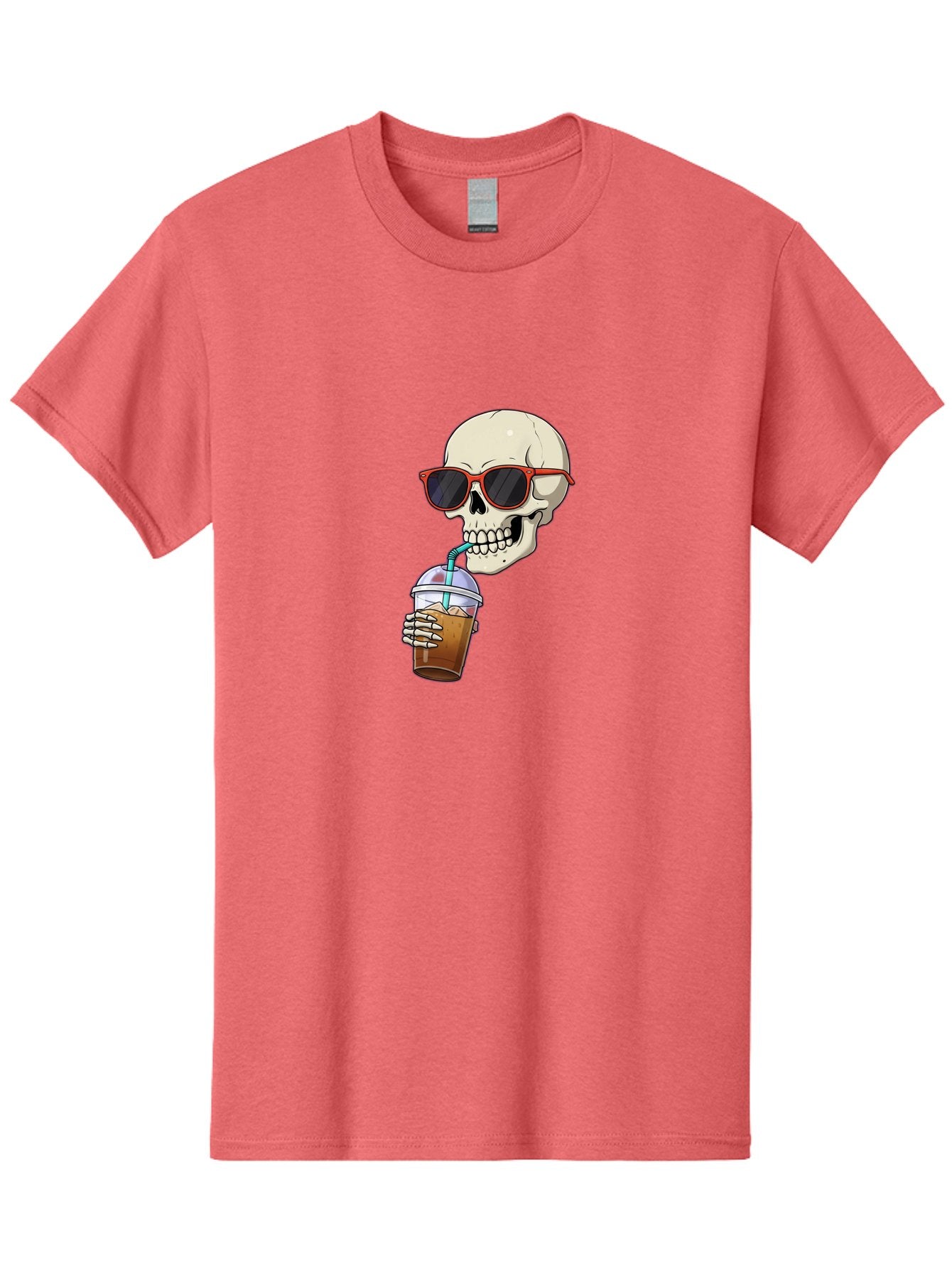 Skull-With-Sunglasses-Drinking Men'S Graphic Tee, 100% Cotton, Comfortable Casual Summer Wear, Machine Washable, Vintage Camera, Old Camera, Antique Camera, Black Camera, Classic Photography, Photography Equipment, Nostalgic Device, Bal327 14
