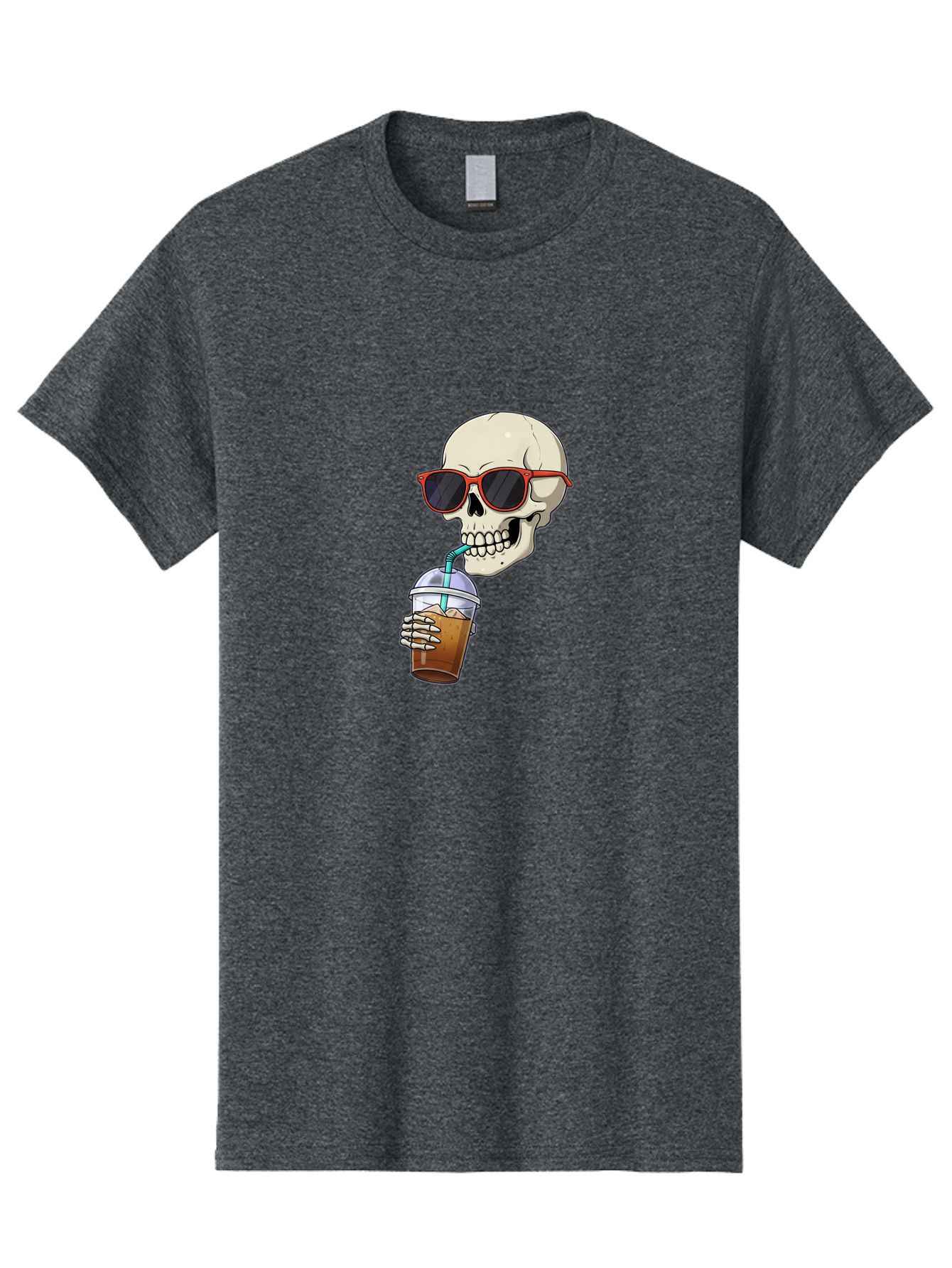 Skull-With-Sunglasses-Drinking Men'S Graphic Tee, 100% Cotton, Comfortable Casual Summer Wear, Machine Washable, Vintage Camera, Old Camera, Antique Camera, Black Camera, Classic Photography, Photography Equipment, Nostalgic Device, Bal327 10