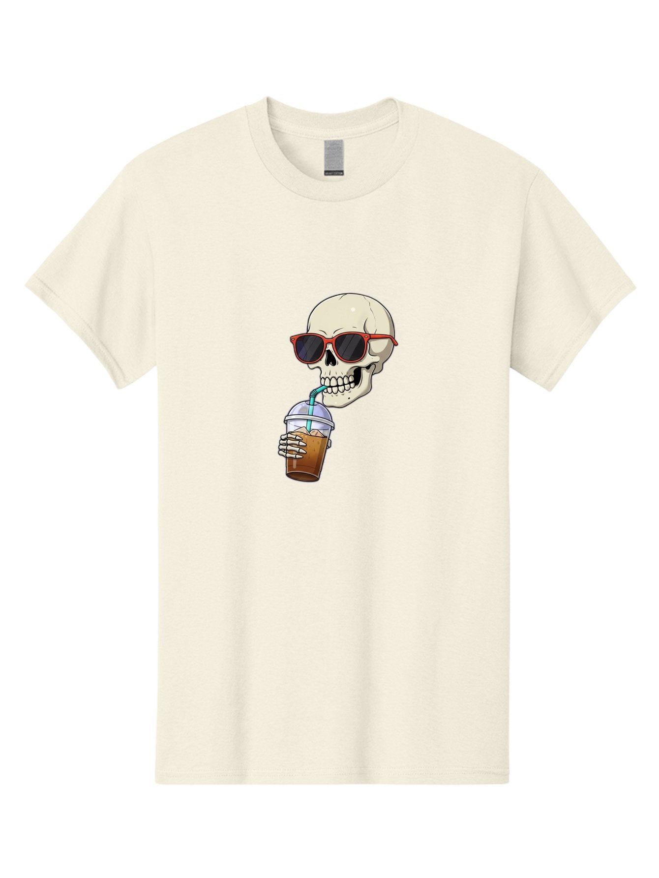 Skull-With-Sunglasses-Drinking Men'S Graphic Tee, 100% Cotton, Comfortable Casual Summer Wear, Machine Washable, Vintage Camera, Old Camera, Antique Camera, Black Camera, Classic Photography, Photography Equipment, Nostalgic Device, Bal327 4