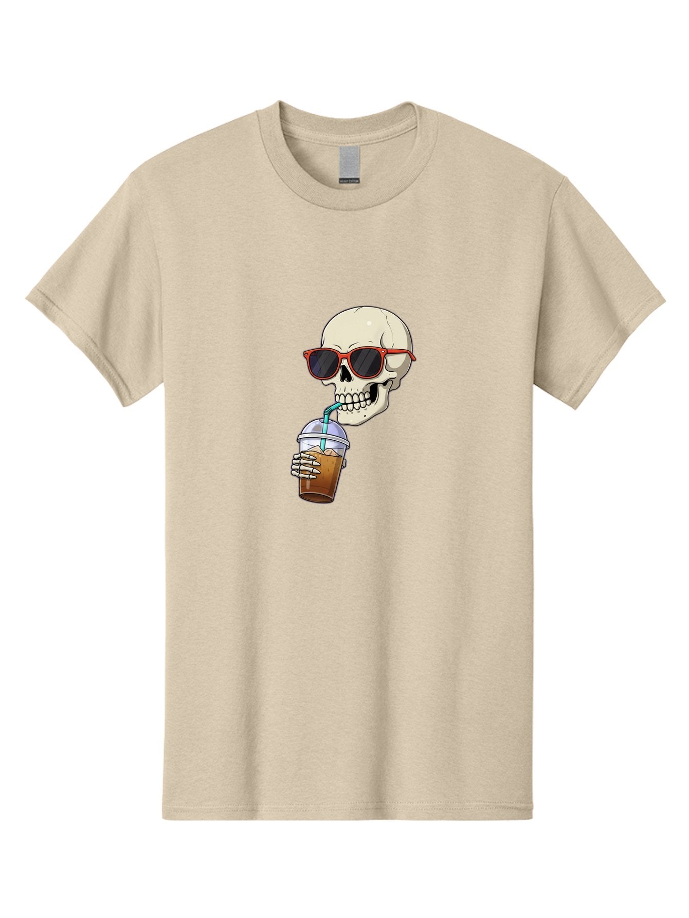 Skull-With-Sunglasses-Drinking Men'S Graphic Tee, 100% Cotton, Comfortable Casual Summer Wear, Machine Washable, Vintage Camera, Old Camera, Antique Camera, Black Camera, Classic Photography, Photography Equipment, Nostalgic Device, Bal327 9