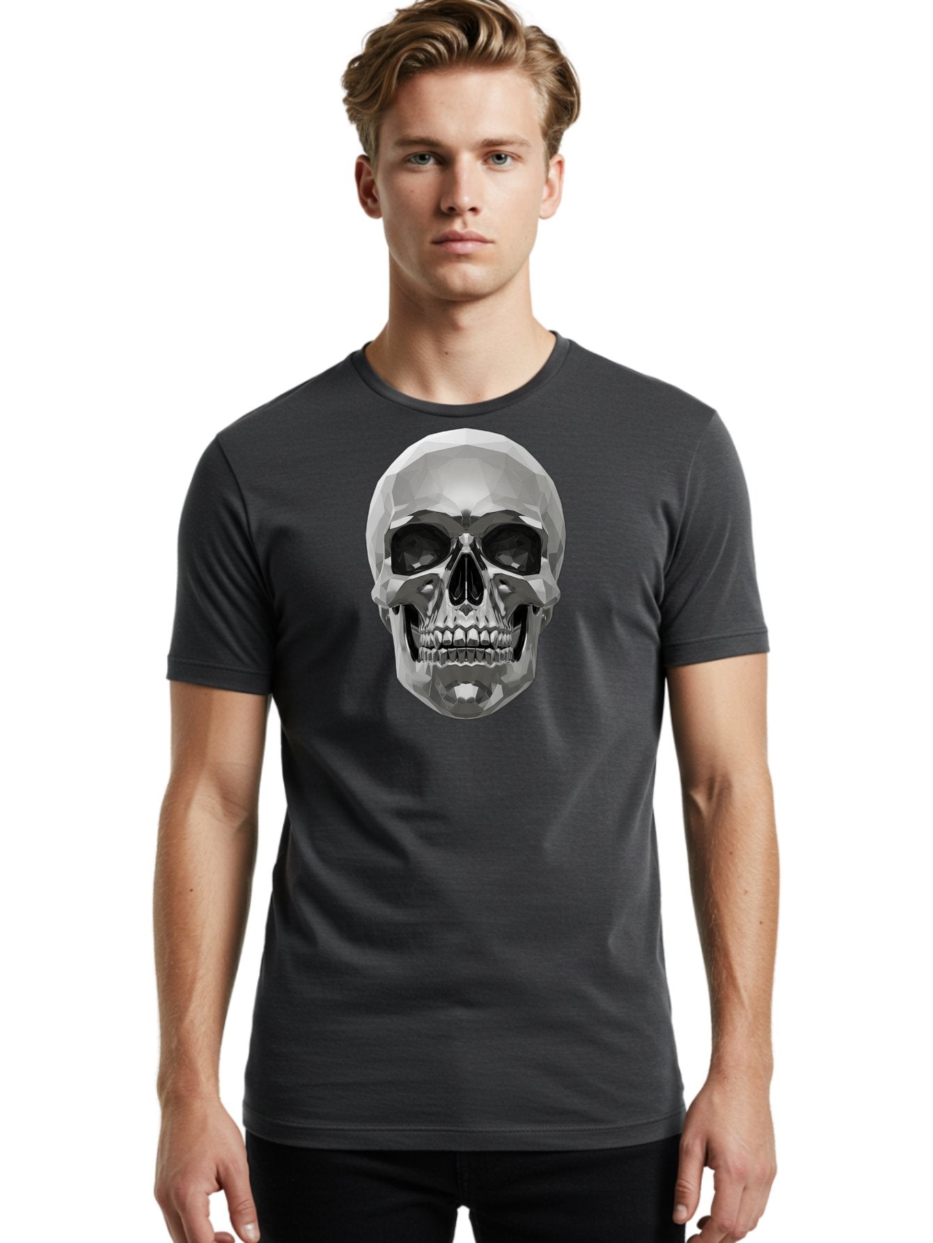 Skull Men'S Graphic Tee, 100% Cotton, Comfortable Casual Summer Wear, Machine Washable, Vintage Camera, Old Camera, Antique Camera, Black Camera, Classic Photography, Photography Equipment, Nostalgic Device, Film Camera, Camera Art Bal328 24