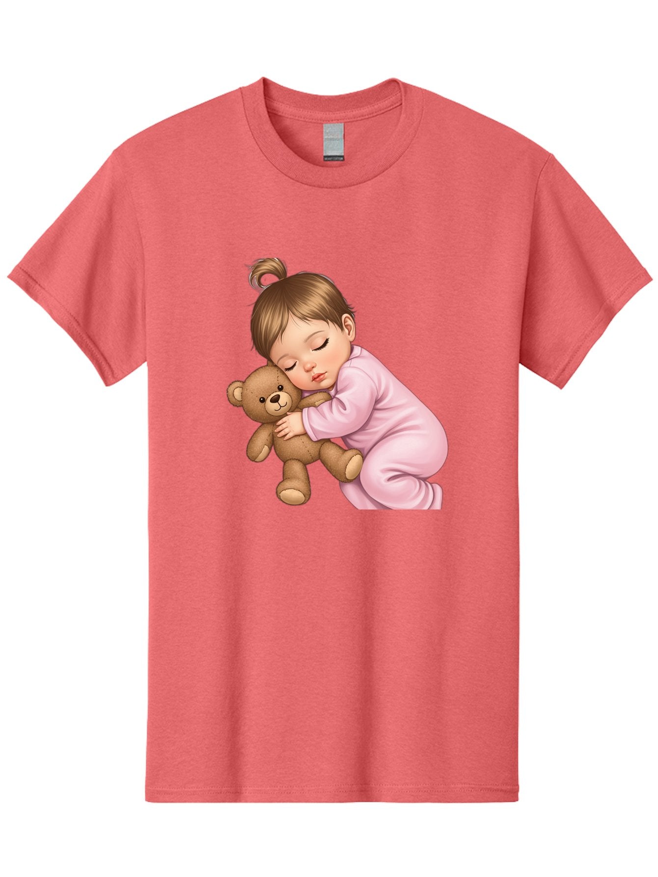 Sleeping-Baby-With-Teddy Men'S Graphic Tee, 100% Cotton, Comfortable Casual Summer Wear, Machine Washable, Vintage Camera, Old Camera, Antique Camera, Black Camera, Classic Photography, Photography Equipment, Nostalgic Device, Film Camera, Bal331 8