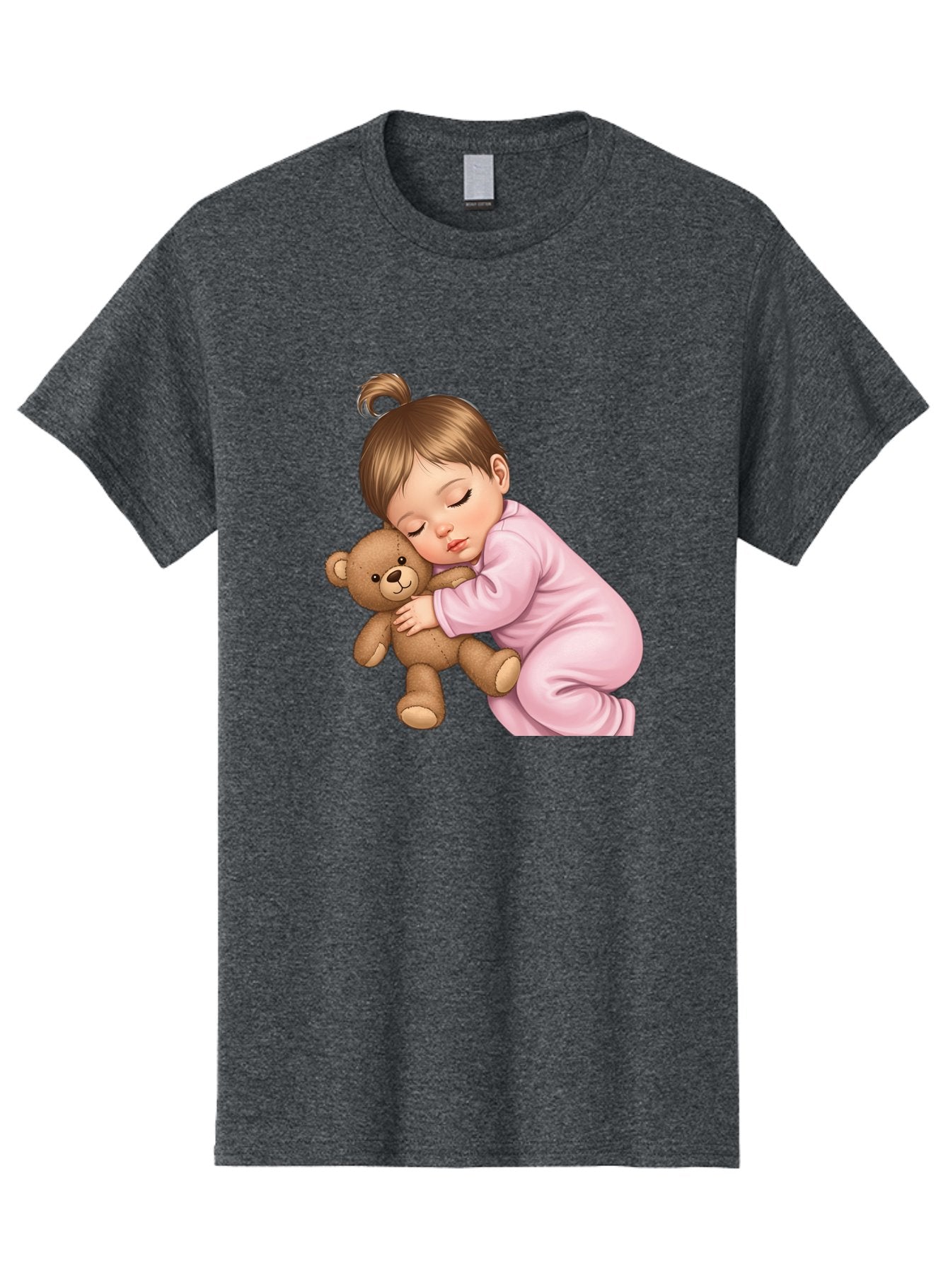 Sleeping-Baby-With-Teddy Men'S Graphic Tee, 100% Cotton, Comfortable Casual Summer Wear, Machine Washable, Vintage Camera, Old Camera, Antique Camera, Black Camera, Classic Photography, Photography Equipment, Nostalgic Device, Film Camera, Bal331