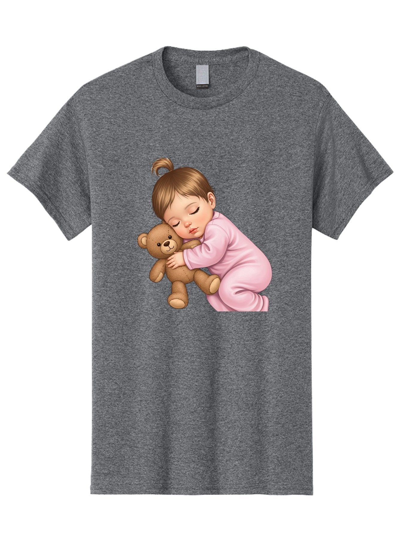 Sleeping-Baby-With-Teddy Men'S Graphic Tee, 100% Cotton, Comfortable Casual Summer Wear, Machine Washable, Vintage Camera, Old Camera, Antique Camera, Black Camera, Classic Photography, Photography Equipment, Nostalgic Device, Film Camera, Bal331 9