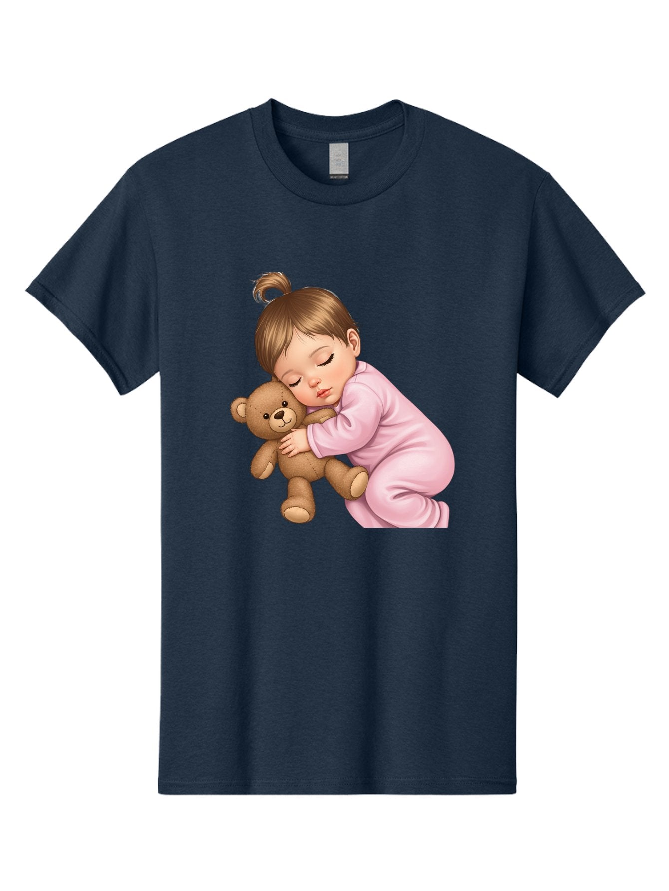 Sleeping-Baby-With-Teddy Men'S Graphic Tee, 100% Cotton, Comfortable Casual Summer Wear, Machine Washable, Vintage Camera, Old Camera, Antique Camera, Black Camera, Classic Photography, Photography Equipment, Nostalgic Device, Film Camera, Bal331 5