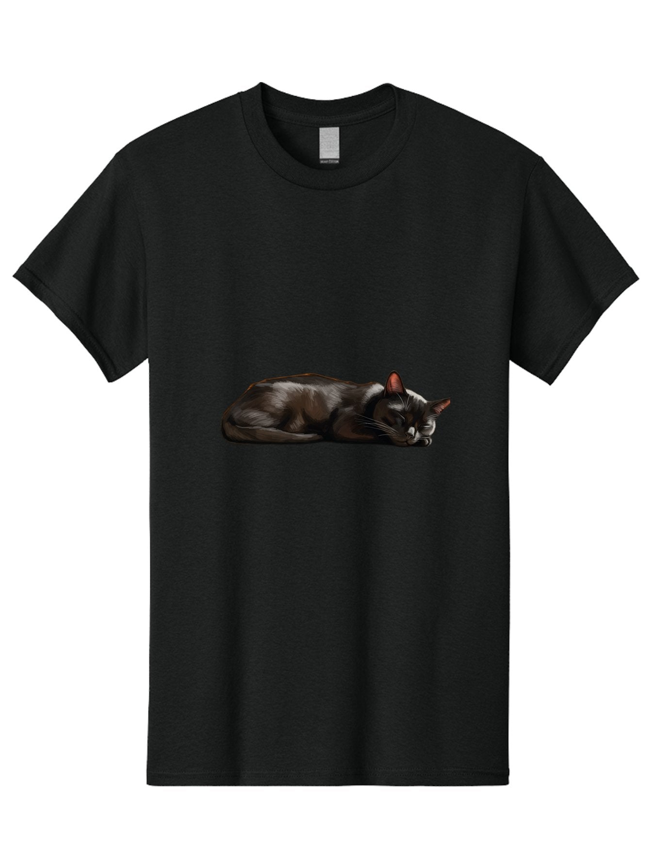 Sleeping-Black-Cat Men'S Graphic Tee, 100% Cotton, Comfortable Casual Summer Wear, Machine Washable, Vintage Camera, Old Camera, Antique Camera, Black Camera, Classic Photography, Photography Equipment, Nostalgic Device, Film Camera, Bal334 3