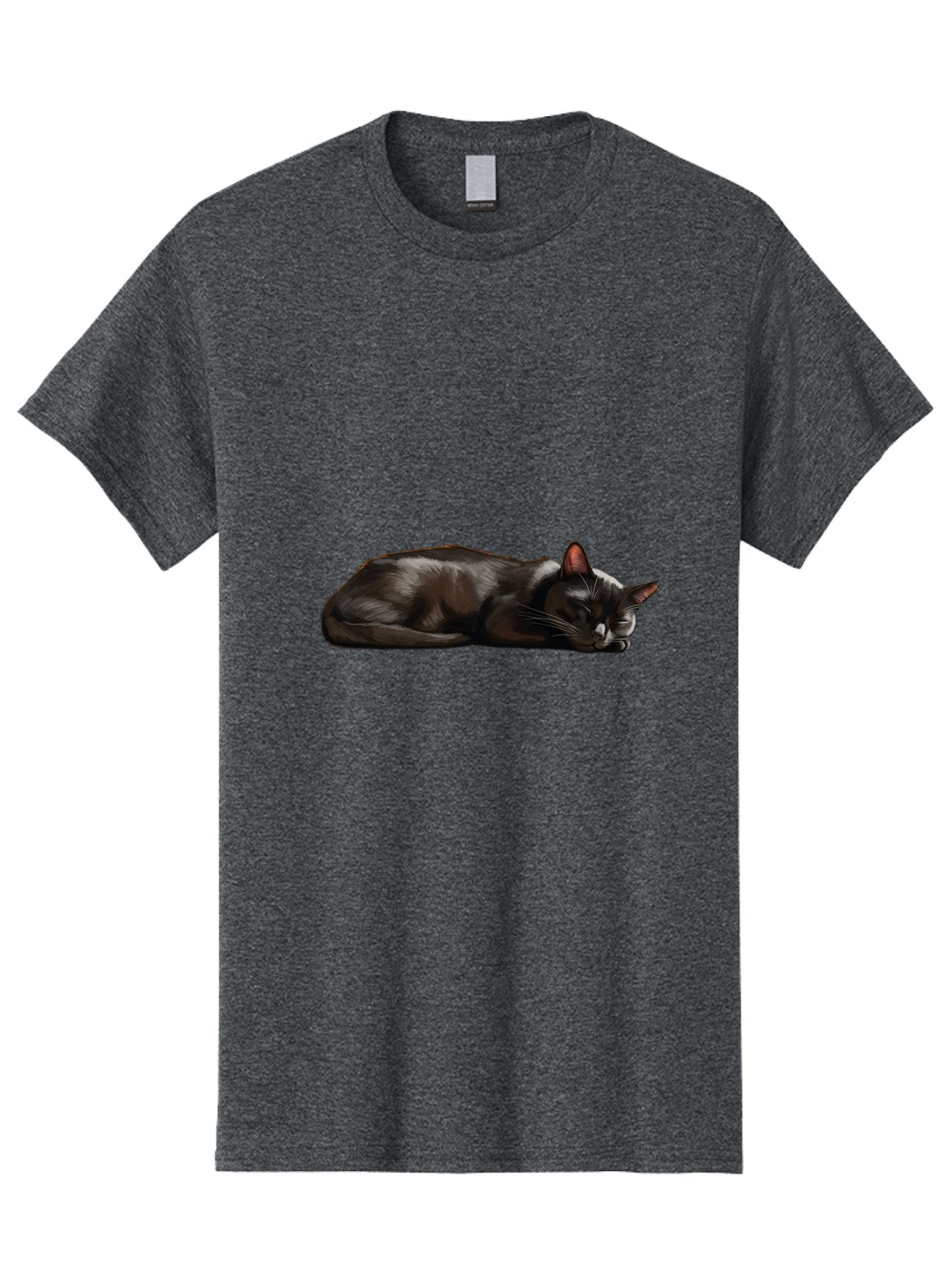 Sleeping-Black-Cat Men'S Graphic Tee, 100% Cotton, Comfortable Casual Summer Wear, Machine Washable, Vintage Camera, Old Camera, Antique Camera, Black Camera, Classic Photography, Photography Equipment, Nostalgic Device, Film Camera, Bal334