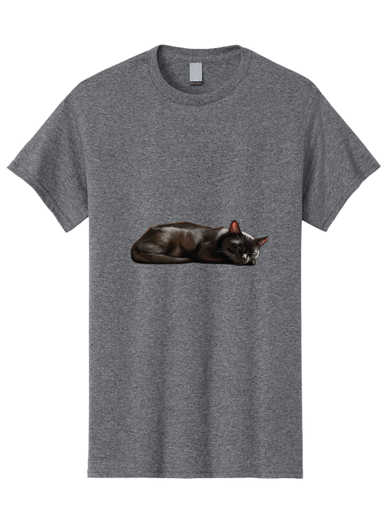 Sleeping-Black-Cat Men'S Graphic Tee, 100% Cotton, Comfortable Casual Summer Wear, Machine Washable, Vintage Camera, Old Camera, Antique Camera, Black Camera, Classic Photography, Photography Equipment, Nostalgic Device, Film Camera, Bal334 6