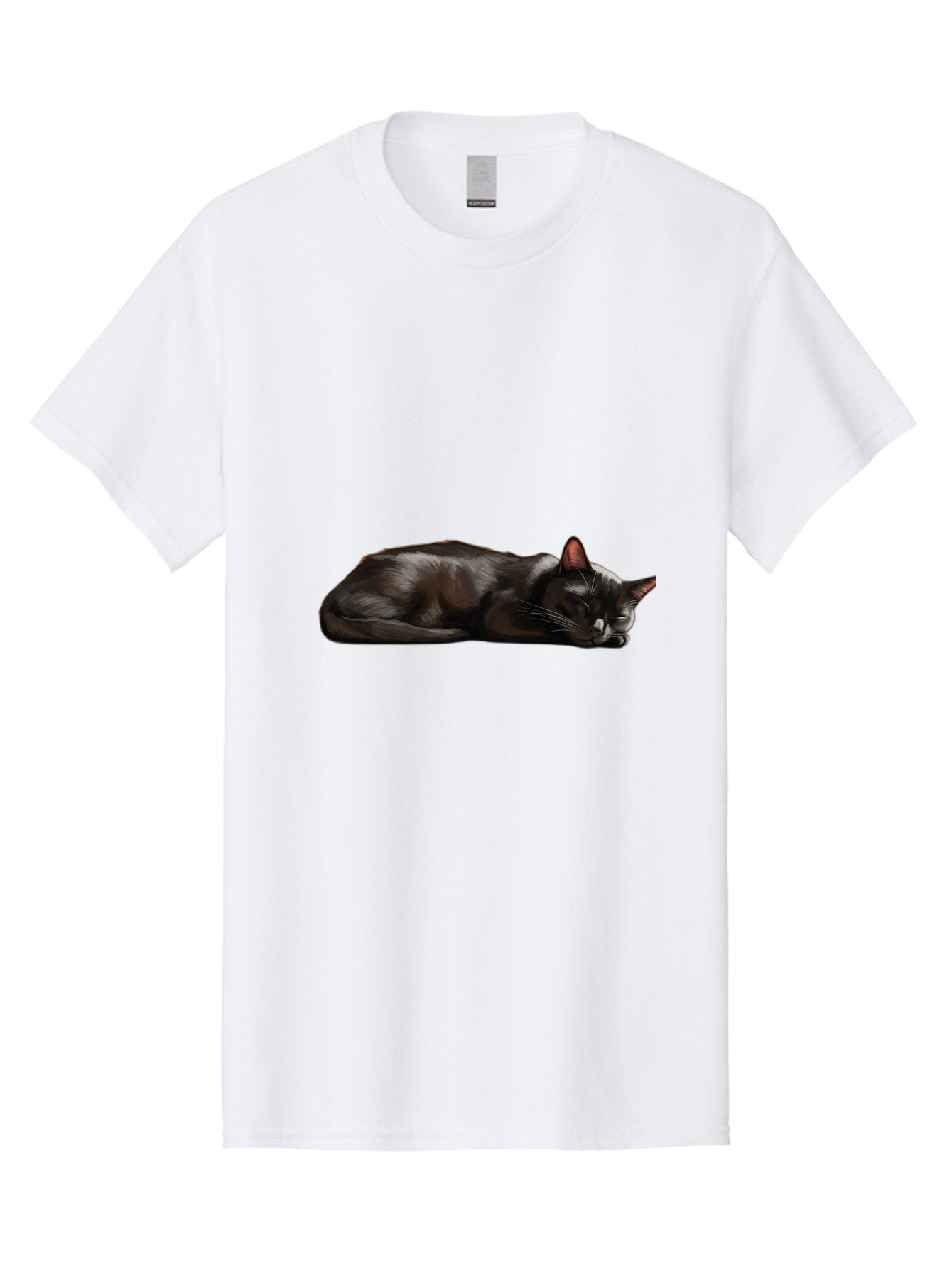 Sleeping-Black-Cat Men'S Graphic Tee, 100% Cotton, Comfortable Casual Summer Wear, Machine Washable, Vintage Camera, Old Camera, Antique Camera, Black Camera, Classic Photography, Photography Equipment, Nostalgic Device, Film Camera, Bal334 9