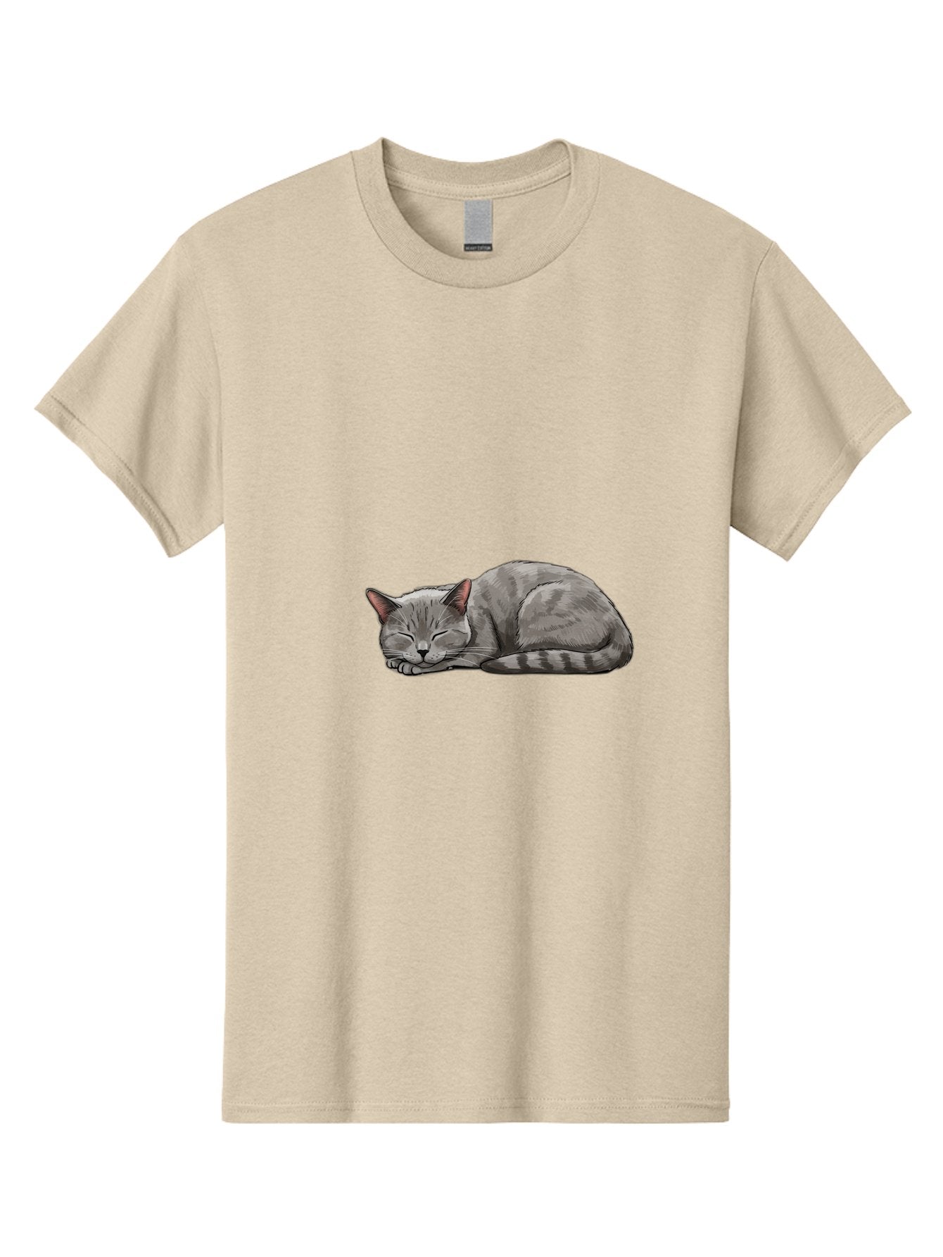Sleeping-Cat-1 Men'S Graphic Tee, 100% Cotton, Comfortable Casual Summer Wear, Machine Washable, Vintage Camera, Old Camera, Antique Camera, Black Camera, Classic Photography, Photography Equipment, Nostalgic Device, Film Camera, Camera Art Bal336