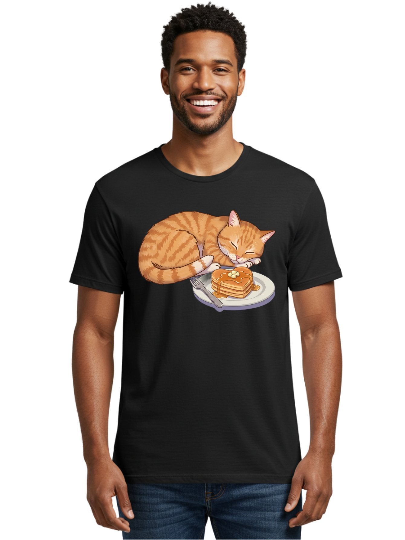 Sleeping-Cat-With-Pancakes Men'S Graphic Tee, 100% Cotton, Comfortable Casual Summer Wear, Machine Washable, Vintage Camera, Old Camera, Antique Camera, Black Camera, Classic Photography, Photography Equipment, Nostalgic Device, Film Camera, Bal337 20