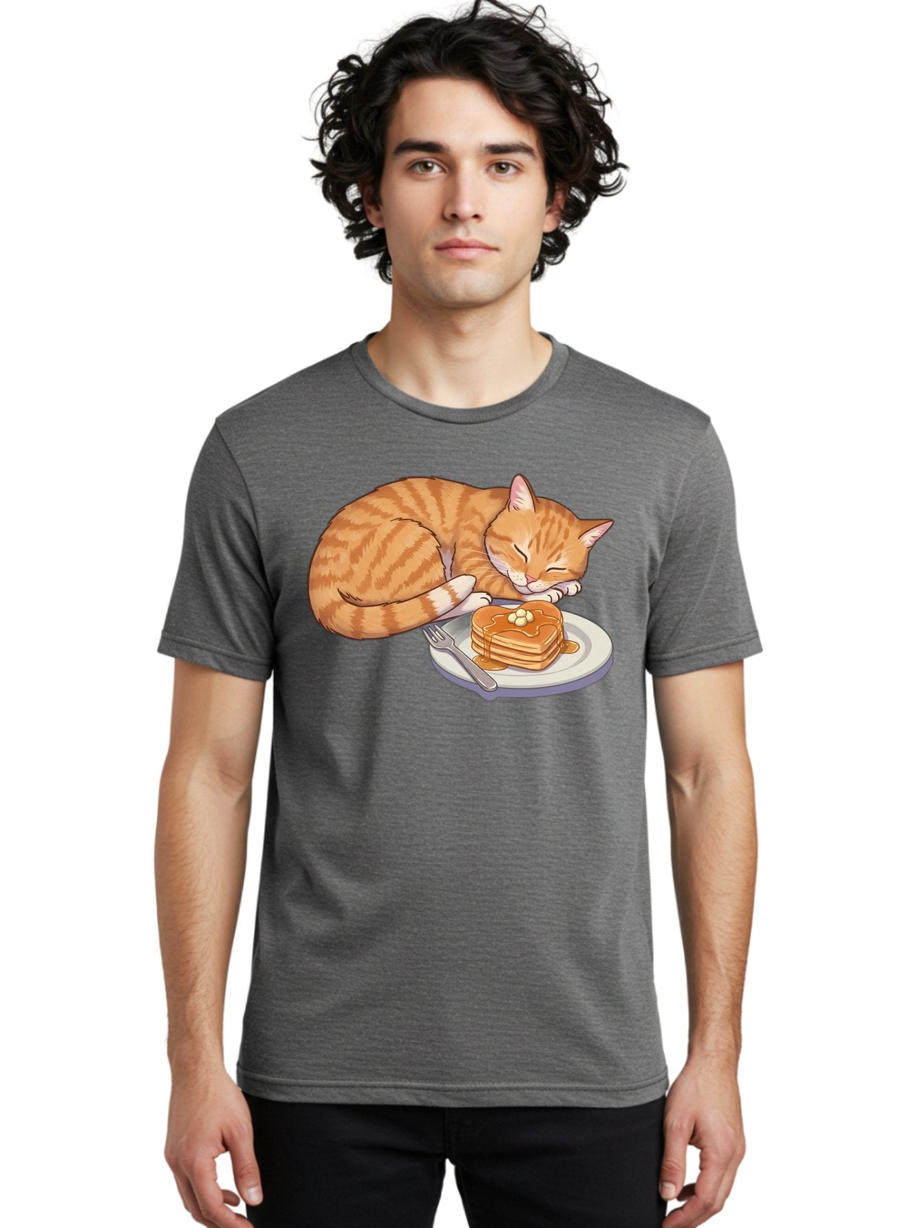Sleeping-Cat-With-Pancakes Men'S Graphic Tee, 100% Cotton, Comfortable Casual Summer Wear, Machine Washable, Vintage Camera, Old Camera, Antique Camera, Black Camera, Classic Photography, Photography Equipment, Nostalgic Device, Film Camera, Bal337 17