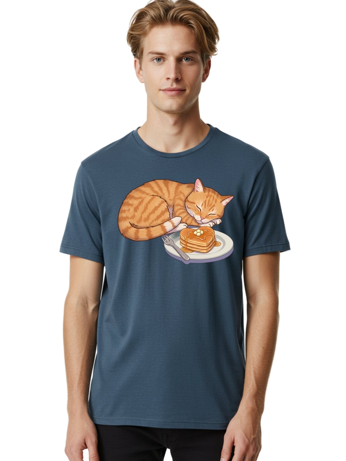 Sleeping-Cat-With-Pancakes Men'S Graphic Tee, 100% Cotton, Comfortable Casual Summer Wear, Machine Washable, Vintage Camera, Old Camera, Antique Camera, Black Camera, Classic Photography, Photography Equipment, Nostalgic Device, Film Camera, Bal337 23