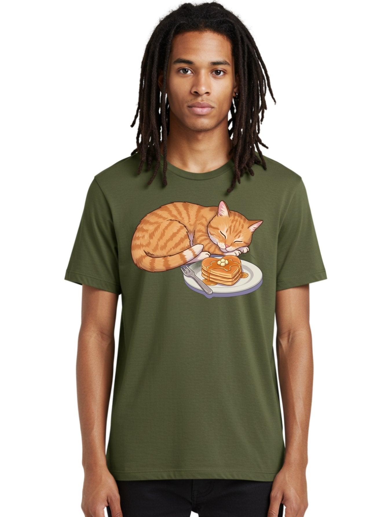 Sleeping-Cat-With-Pancakes Men'S Graphic Tee, 100% Cotton, Comfortable Casual Summer Wear, Machine Washable, Vintage Camera, Old Camera, Antique Camera, Black Camera, Classic Photography, Photography Equipment, Nostalgic Device, Film Camera, Bal337 19