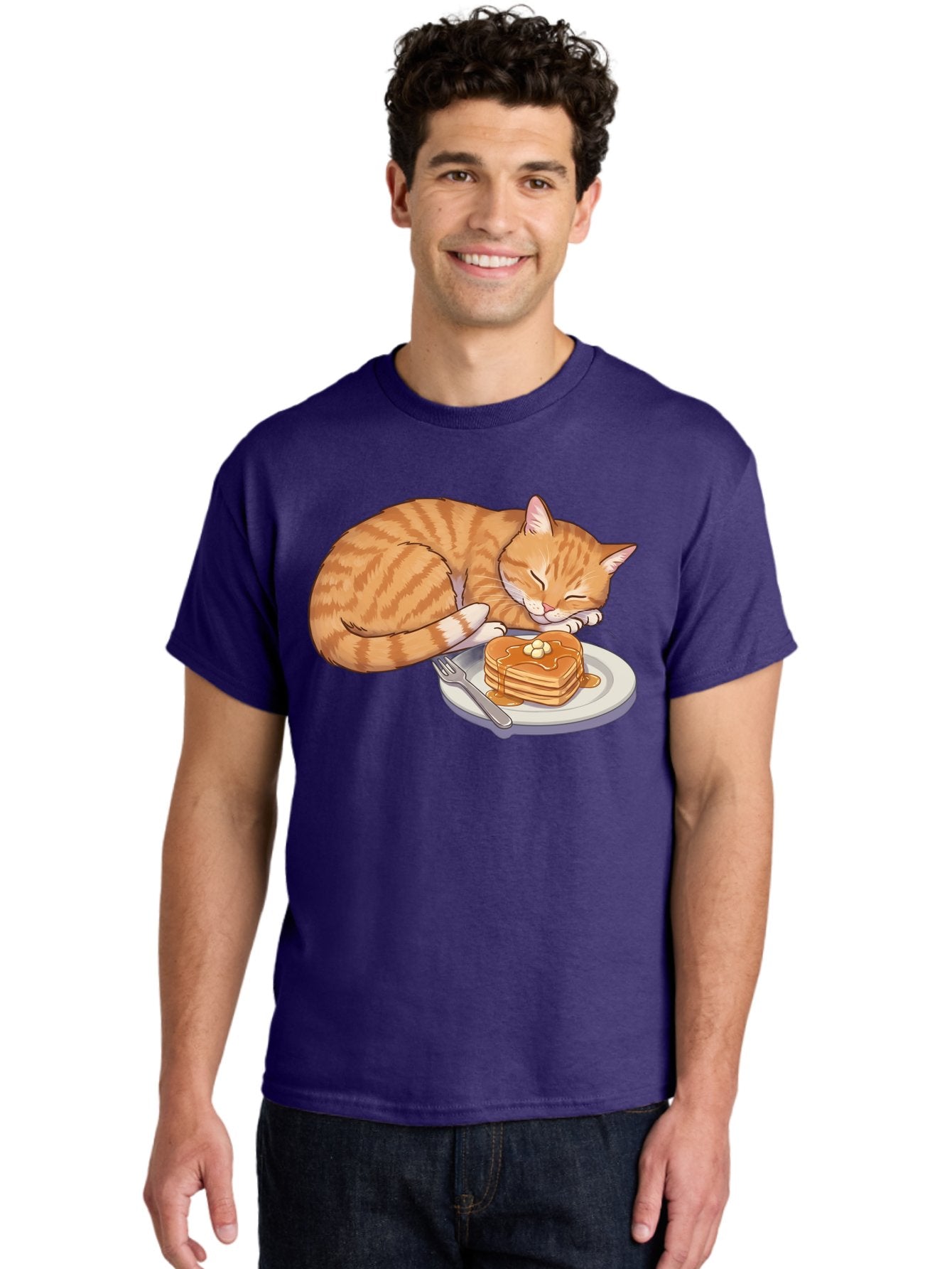 Sleeping-Cat-With-Pancakes Men'S Graphic Tee, 100% Cotton, Comfortable Casual Summer Wear, Machine Washable, Vintage Camera, Old Camera, Antique Camera, Black Camera, Classic Photography, Photography Equipment, Nostalgic Device, Film Camera, Bal337 24