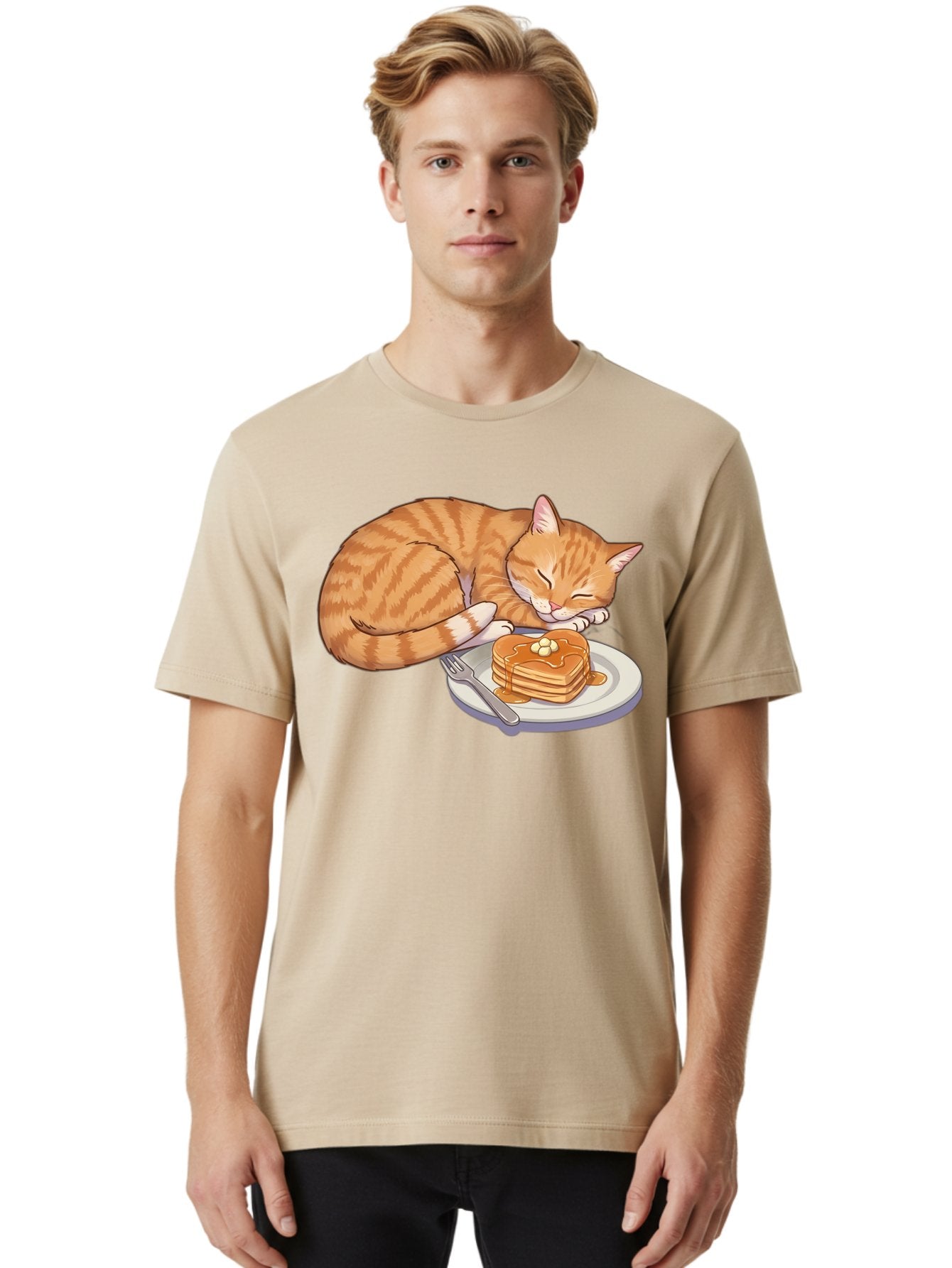 Sleeping-Cat-With-Pancakes Men'S Graphic Tee, 100% Cotton, Comfortable Casual Summer Wear, Machine Washable, Vintage Camera, Old Camera, Antique Camera, Black Camera, Classic Photography, Photography Equipment, Nostalgic Device, Film Camera, Bal337 16