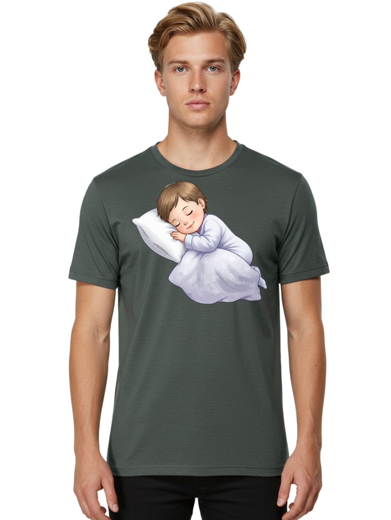 Sleeping-Child-2 Men'S Graphic Tee, 100% Cotton, Comfortable Casual Summer Wear, Machine Washable, Vintage Camera, Old Camera, Antique Camera, Black Camera, Classic Photography, Photography Equipment, Nostalgic Device, Film Camera, Camera Art Bal340 27