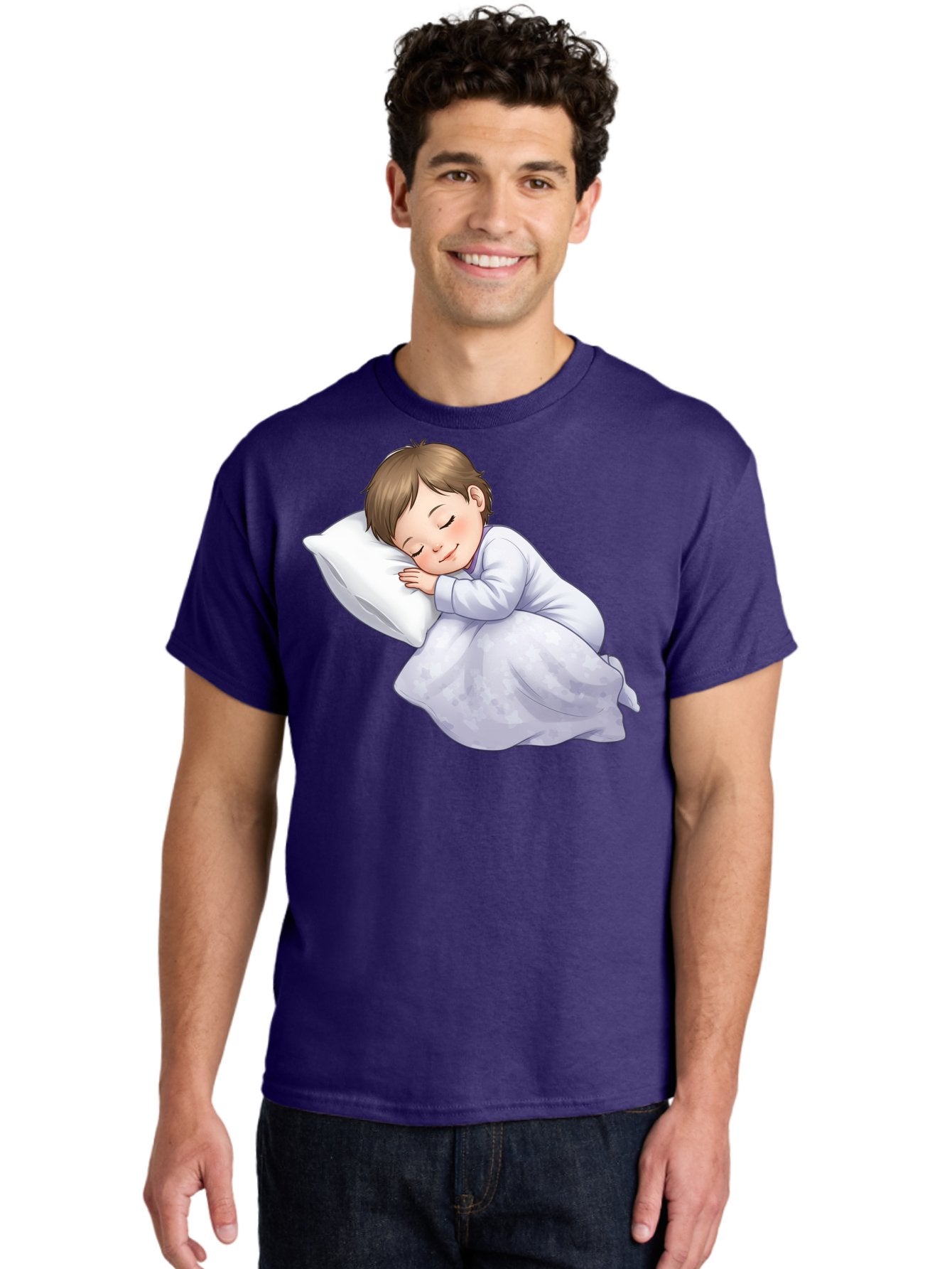 Sleeping-Child-2 Men'S Graphic Tee, 100% Cotton, Comfortable Casual Summer Wear, Machine Washable, Vintage Camera, Old Camera, Antique Camera, Black Camera, Classic Photography, Photography Equipment, Nostalgic Device, Film Camera, Camera Art Bal340 24