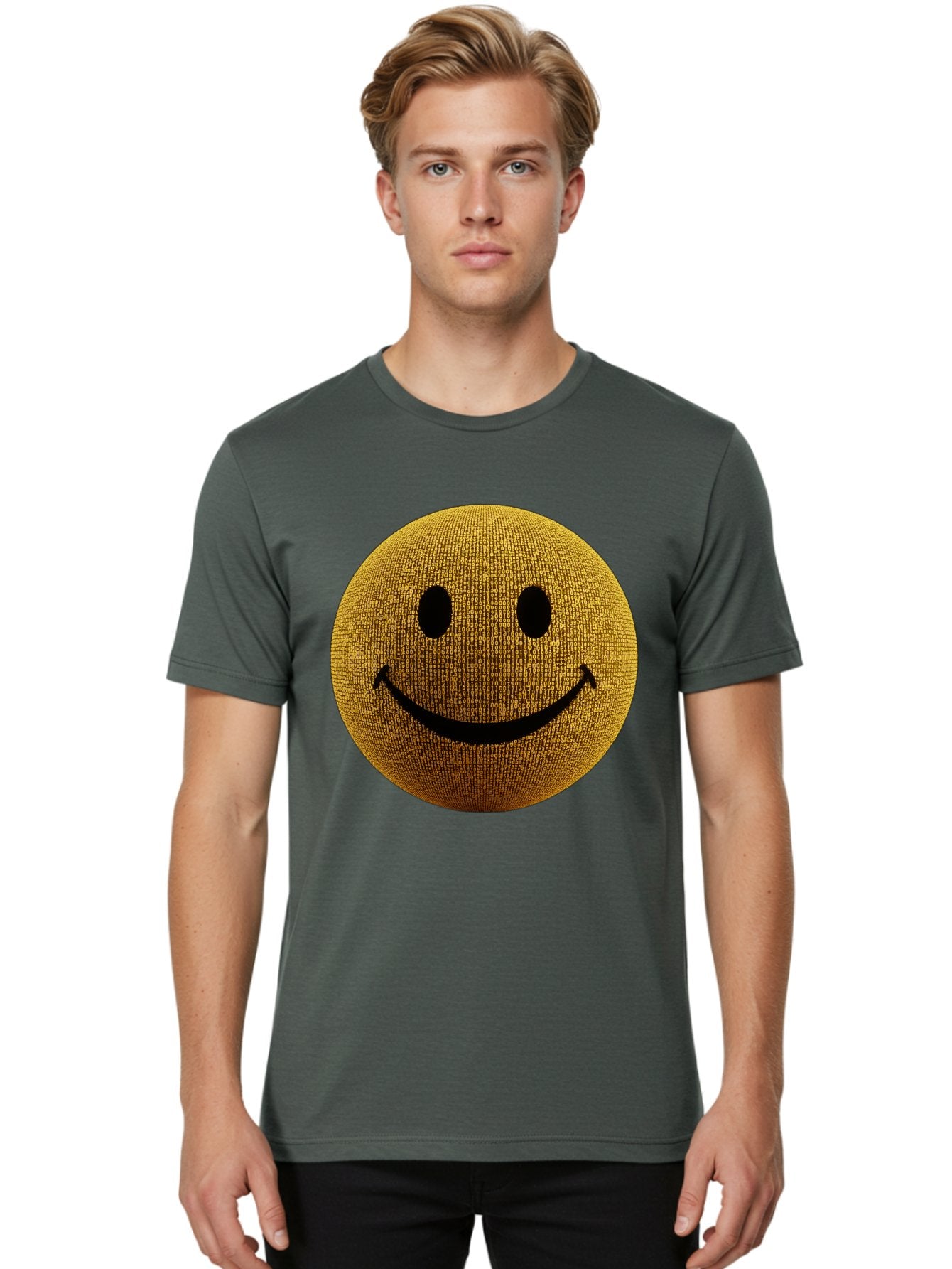 Smiley-Face-1 Men'S Graphic Tee, 100% Cotton, Comfortable Casual Summer Wear, Machine Washable, Vintage Camera, Old Camera, Antique Camera, Black Camera, Classic Photography, Photography Equipment, Nostalgic Device, Film Camera, Camera Art Bal354 23