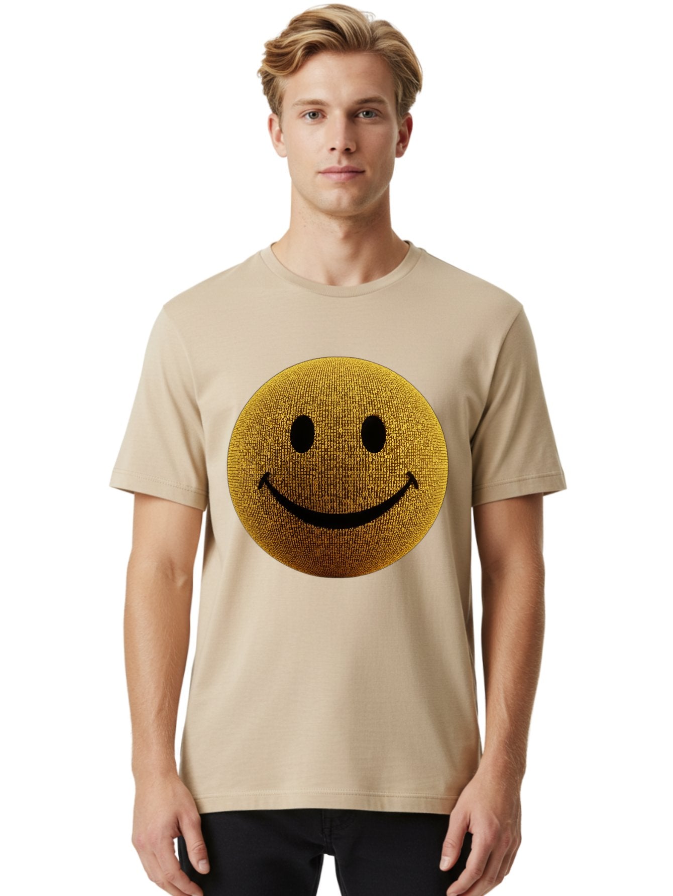 Smiley-Face-1 Men'S Graphic Tee, 100% Cotton, Comfortable Casual Summer Wear, Machine Washable, Vintage Camera, Old Camera, Antique Camera, Black Camera, Classic Photography, Photography Equipment, Nostalgic Device, Film Camera, Camera Art Bal354 17