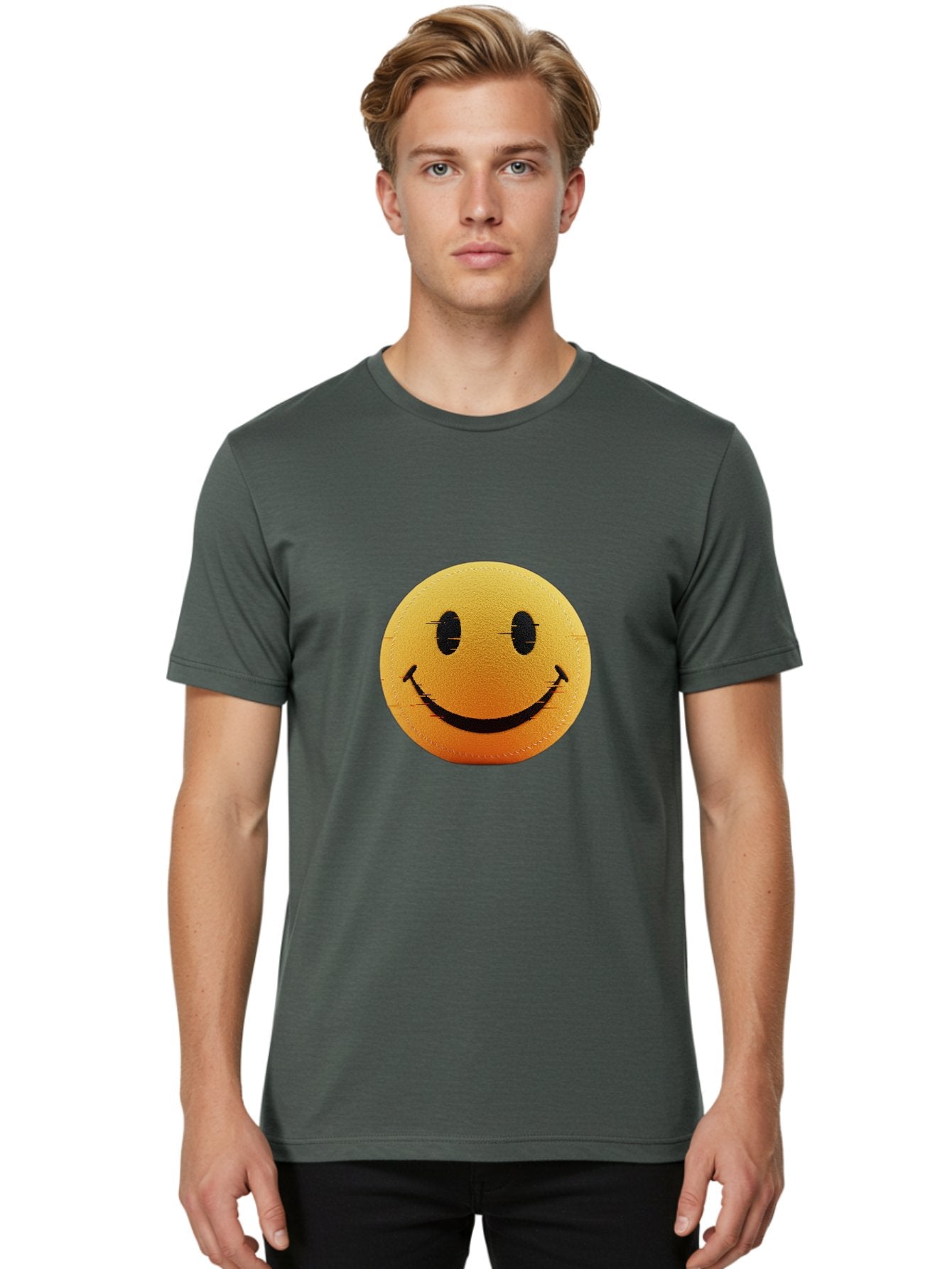 Smiley-Face-2 Men'S Graphic Tee, 100% Cotton, Comfortable Casual Summer Wear, Machine Washable, Vintage Camera, Old Camera, Antique Camera, Black Camera, Classic Photography, Photography Equipment, Nostalgic Device, Film Camera, Camera Art Bal355 27