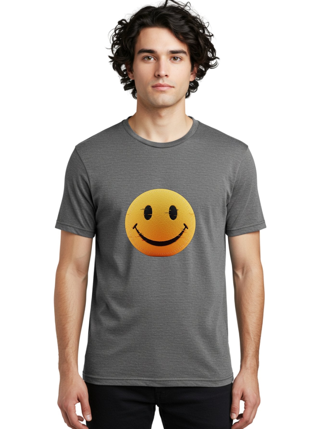 Smiley-Face-2 Men'S Graphic Tee, 100% Cotton, Comfortable Casual Summer Wear, Machine Washable, Vintage Camera, Old Camera, Antique Camera, Black Camera, Classic Photography, Photography Equipment, Nostalgic Device, Film Camera, Camera Art Bal355 22