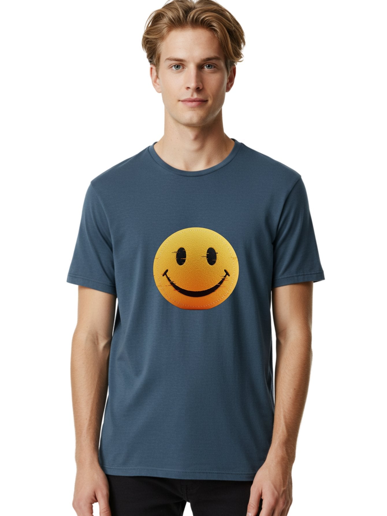 Smiley-Face-2 Men'S Graphic Tee, 100% Cotton, Comfortable Casual Summer Wear, Machine Washable, Vintage Camera, Old Camera, Antique Camera, Black Camera, Classic Photography, Photography Equipment, Nostalgic Device, Film Camera, Camera Art Bal355 26