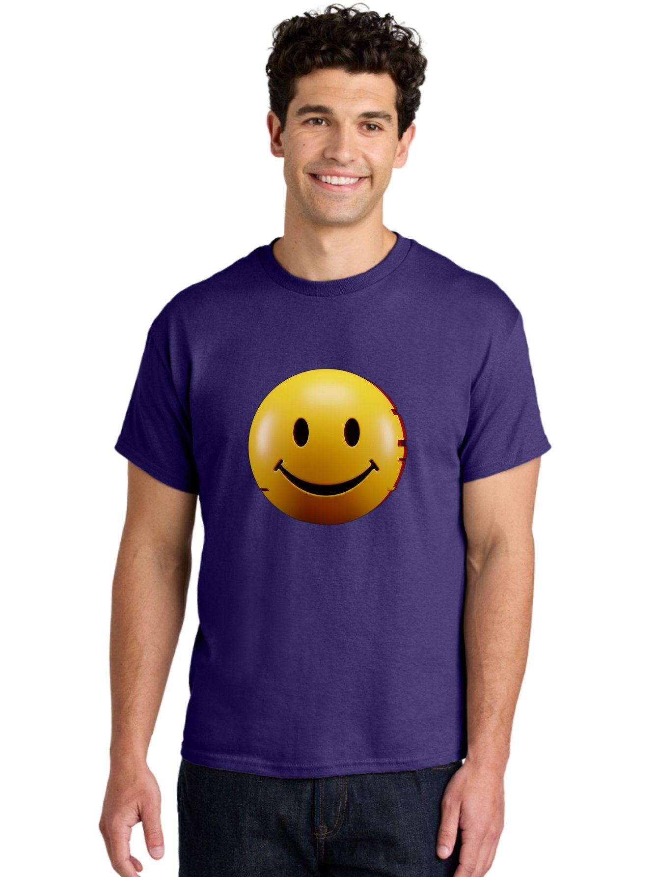 Smiley-Face-3 Men'S Graphic Tee, 100% Cotton, Comfortable Casual Summer Wear, Machine Washable, Vintage Camera, Old Camera, Antique Camera, Black Camera, Classic Photography, Photography Equipment, Nostalgic Device, Film Camera, Camera Art Bal356 23