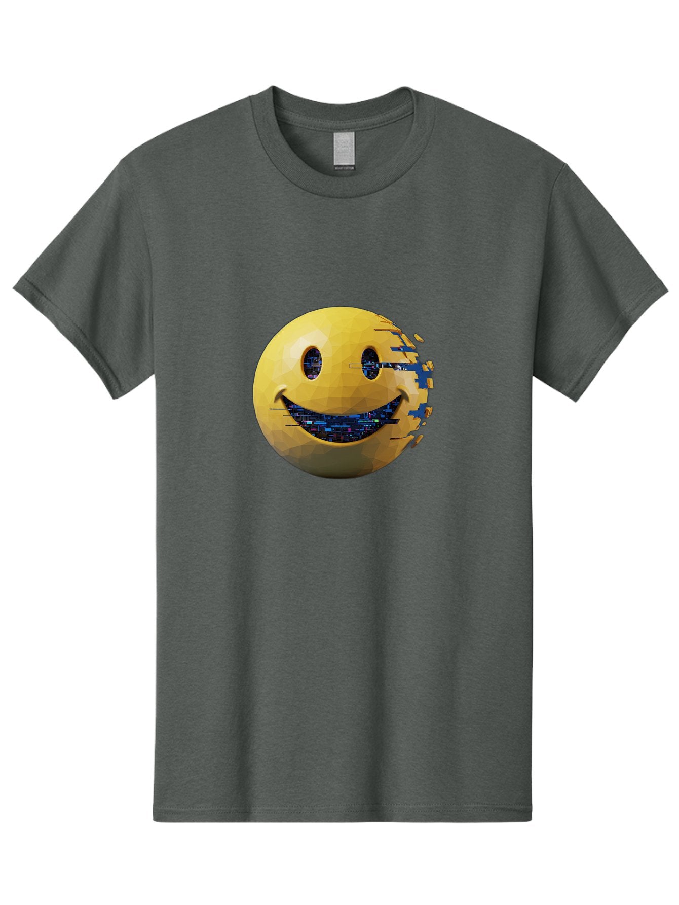 Smiley-Face-Glitch Men'S Graphic Tee, 100% Cotton, Comfortable Casual Summer Wear, Machine Washable, Vintage Camera, Old Camera, Antique Camera, Black Camera, Classic Photography, Photography Equipment, Nostalgic Device, Film Camera, Bal357 14