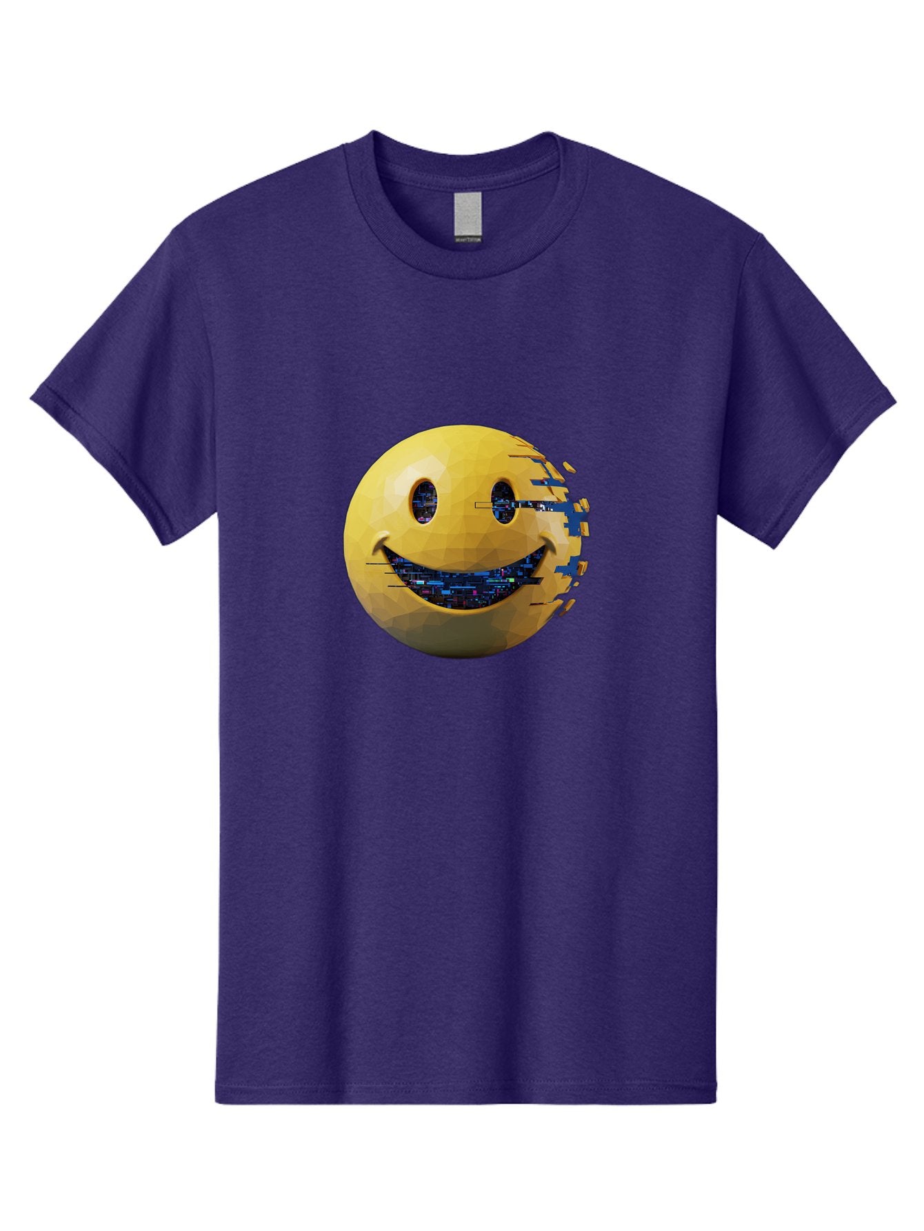 Smiley-Face-Glitch Men'S Graphic Tee, 100% Cotton, Comfortable Casual Summer Wear, Machine Washable, Vintage Camera, Old Camera, Antique Camera, Black Camera, Classic Photography, Photography Equipment, Nostalgic Device, Film Camera, Bal357 4