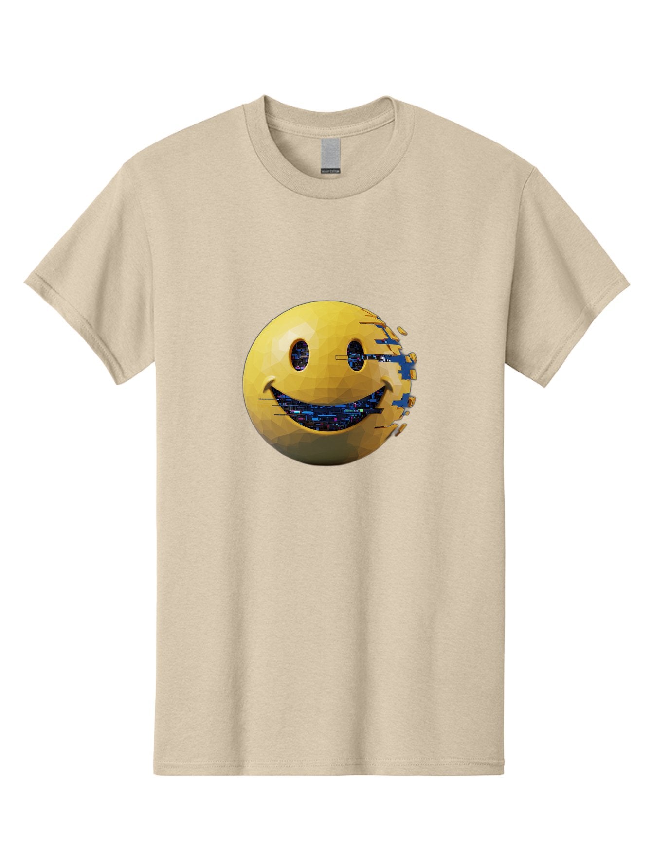 Smiley-Face-Glitch Men'S Graphic Tee, 100% Cotton, Comfortable Casual Summer Wear, Machine Washable, Vintage Camera, Old Camera, Antique Camera, Black Camera, Classic Photography, Photography Equipment, Nostalgic Device, Film Camera, Bal357 13