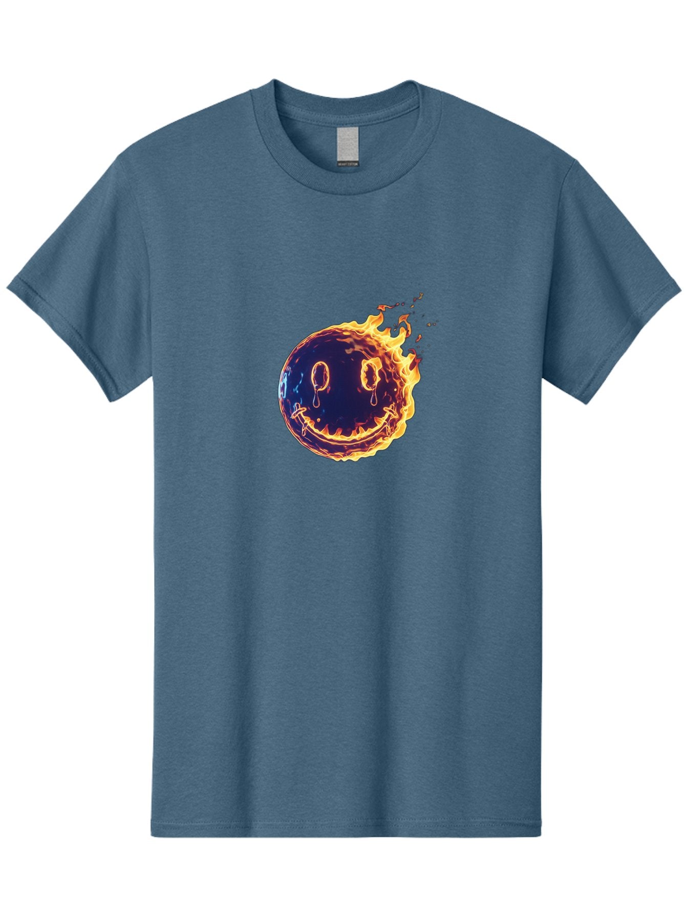 Smiley-Face-On-Fire Men'S Graphic Tee, 100% Cotton, Comfortable Casual Summer Wear, Machine Washable, Vintage Camera, Old Camera, Antique Camera, Black Camera, Classic Photography, Photography Equipment, Nostalgic Device, Film Camera, Bal358 15
