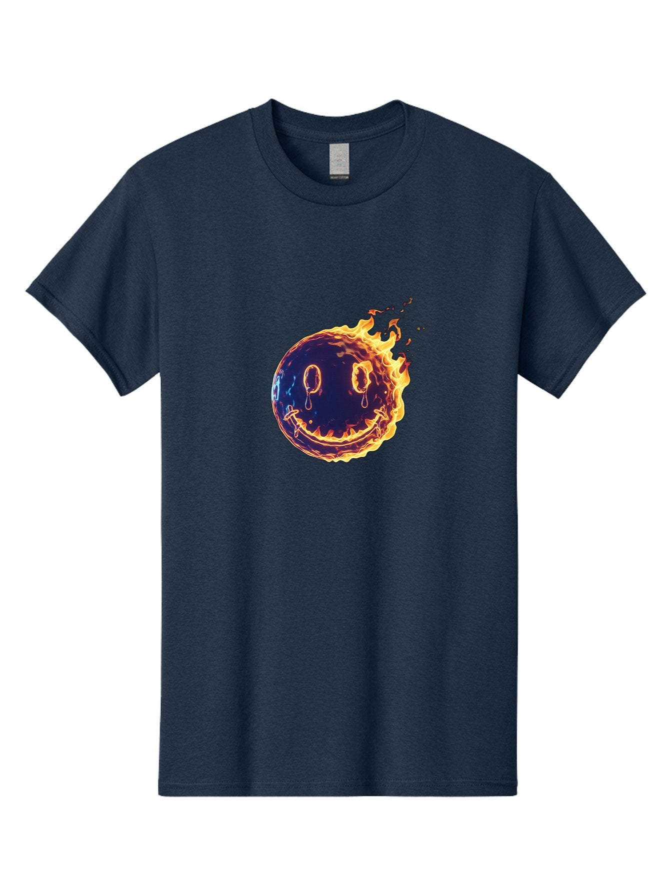 Smiley-Face-On-Fire Men'S Graphic Tee, 100% Cotton, Comfortable Casual Summer Wear, Machine Washable, Vintage Camera, Old Camera, Antique Camera, Black Camera, Classic Photography, Photography Equipment, Nostalgic Device, Film Camera, Bal358 7