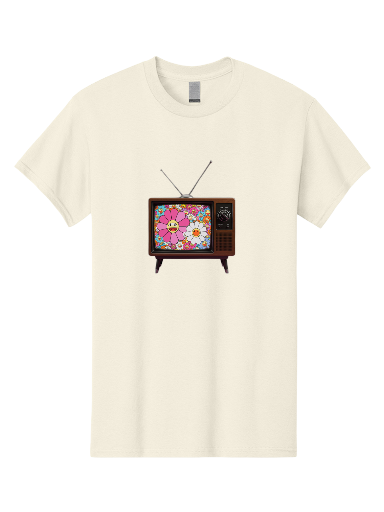 Smiley-Flowers-Tv Men'S Graphic Tee, 100% Cotton, Comfortable Casual Summer Wear, Machine Washable, Vintage Camera, Old Camera, Antique Camera, Black Camera, Classic Photography, Photography Equipment, Nostalgic Device, Film Camera, Camera Art Bal361 3