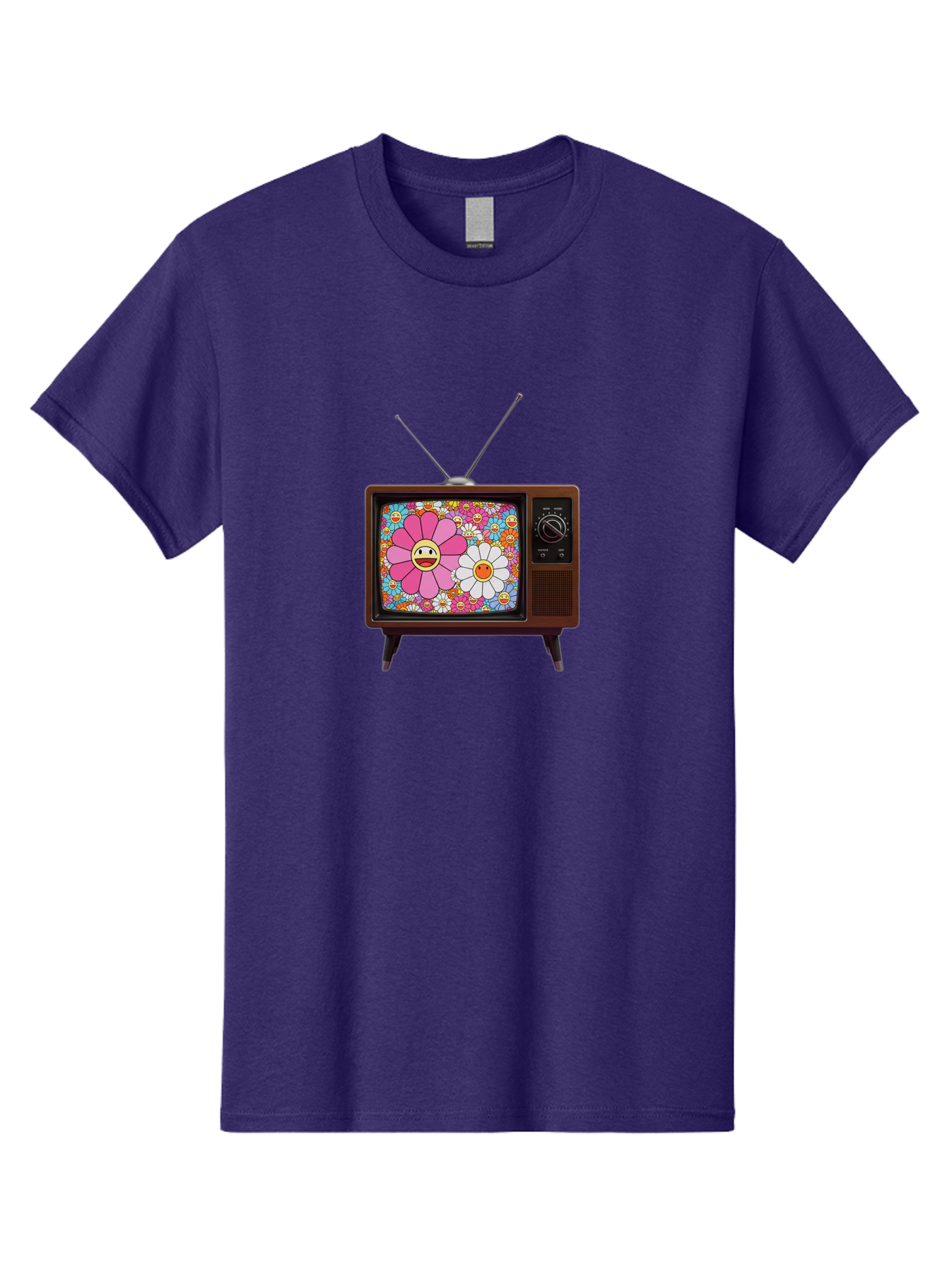 Smiley-Flowers-Tv Men'S Graphic Tee, 100% Cotton, Comfortable Casual Summer Wear, Machine Washable, Vintage Camera, Old Camera, Antique Camera, Black Camera, Classic Photography, Photography Equipment, Nostalgic Device, Film Camera, Camera Art Bal361