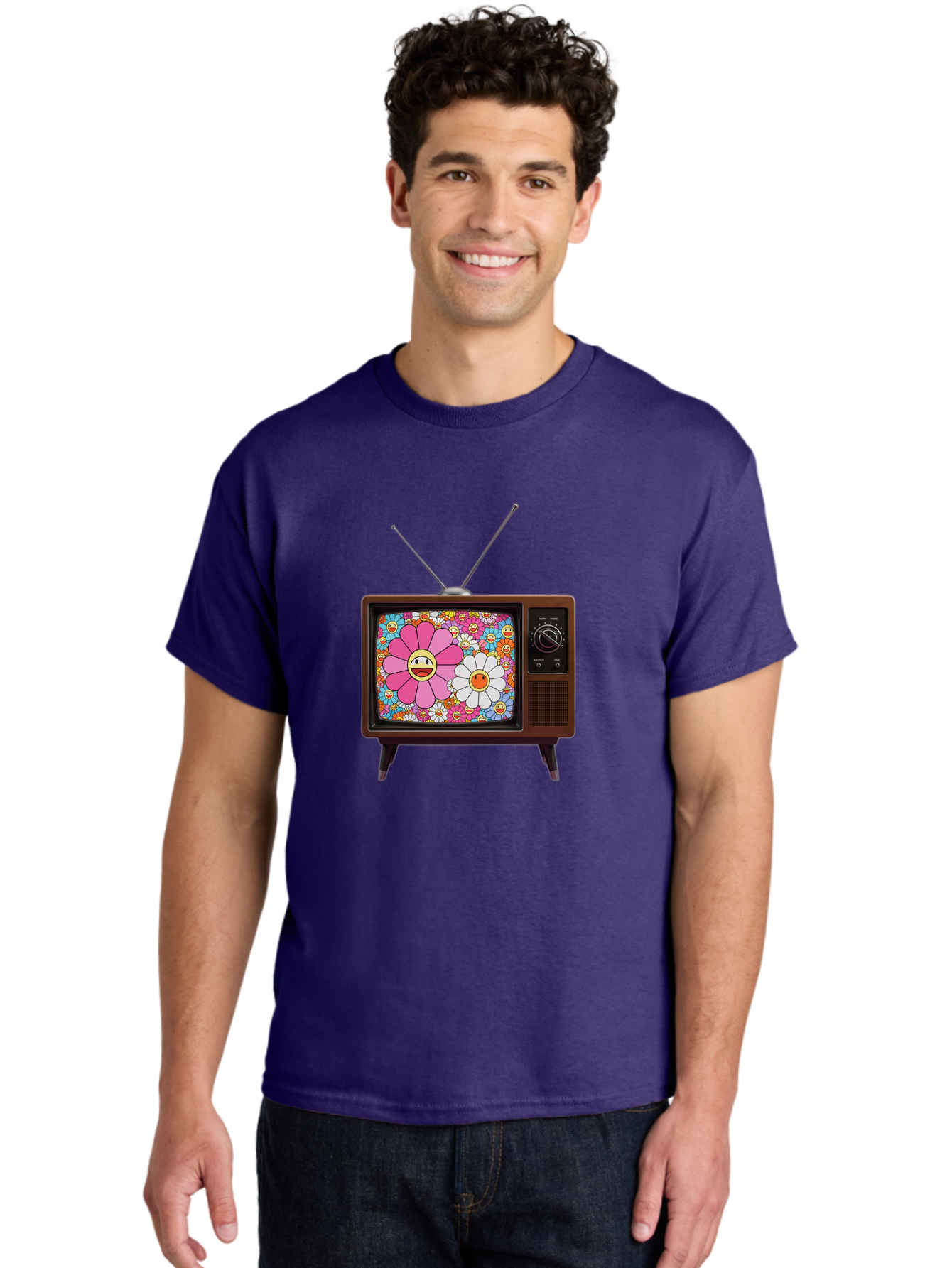 Smiley-Flowers-Tv Men'S Graphic Tee, 100% Cotton, Comfortable Casual Summer Wear, Machine Washable, Vintage Camera, Old Camera, Antique Camera, Black Camera, Classic Photography, Photography Equipment, Nostalgic Device, Film Camera, Camera Art Bal361 16