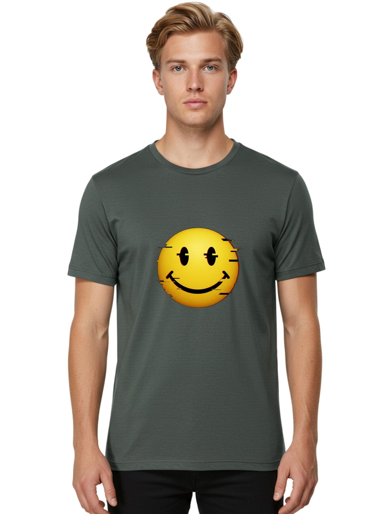 Smiley Men'S Graphic Tee, 100% Cotton, Comfortable Casual Summer Wear, Machine Washable, Vintage Camera, Old Camera, Antique Camera, Black Camera, Classic Photography, Photography Equipment, Nostalgic Device, Film Camera, Camera Art Bal363 19